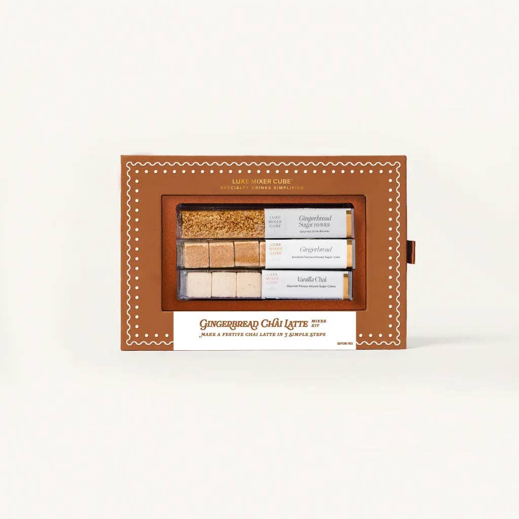 TEASPRESSA- Gingerbread Chai Latte Mixer Kit, Vanilla Chai & Rimmer