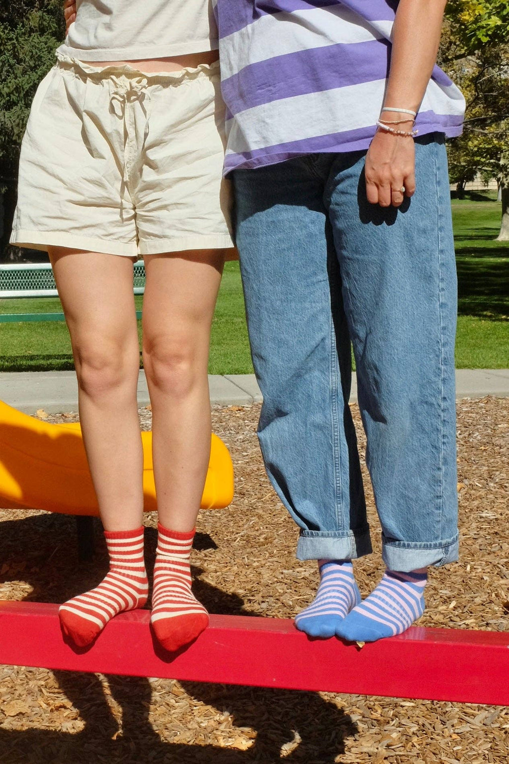 First Summer- Classic Striped Crew Socks