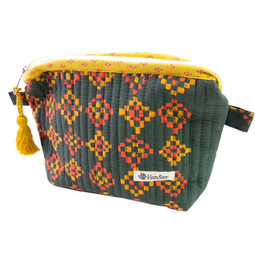 Handker- Royce Quilted Zipper Pouch