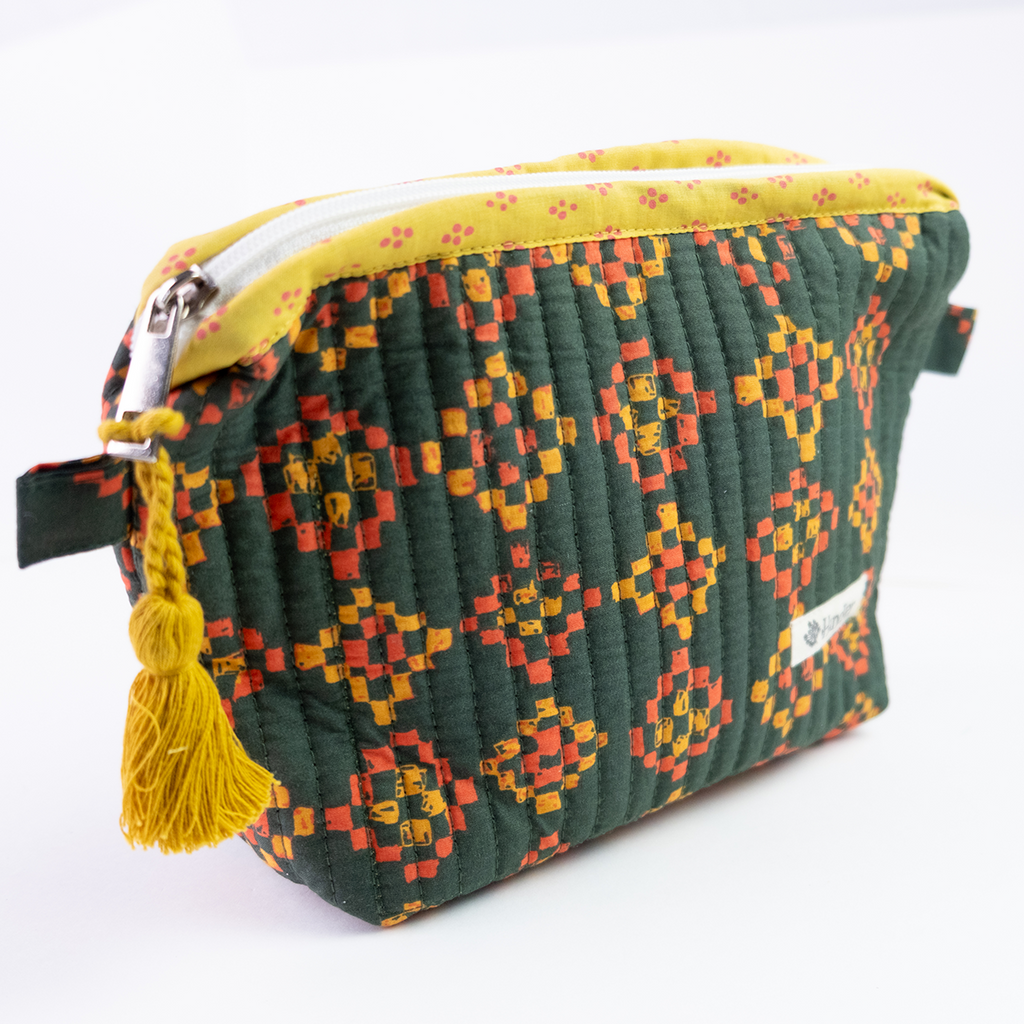 Handker- Royce Quilted Zipper Pouch