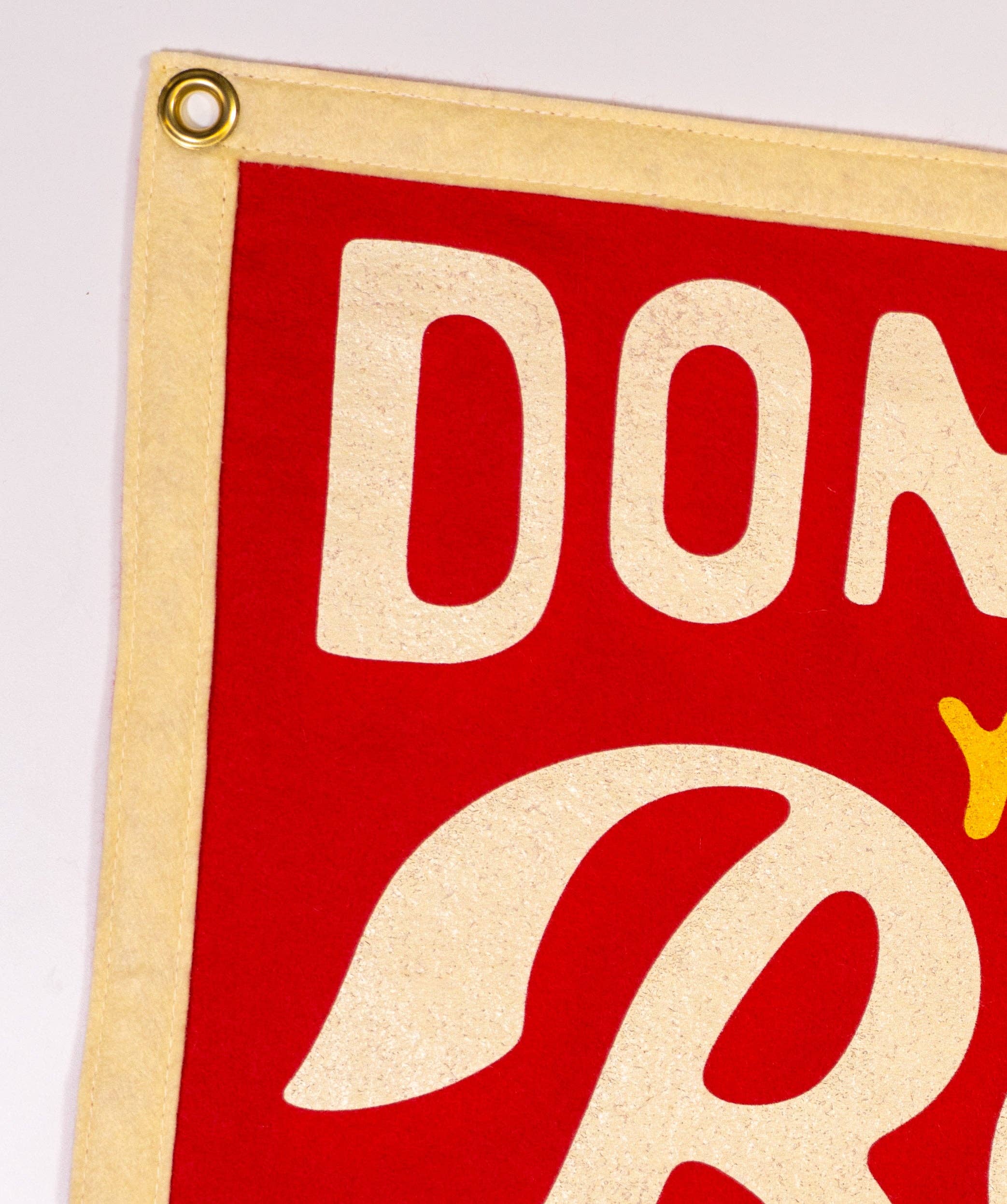 Oxford Pennant- Don't Let Your Baby Down Camp Flag • John Prine x Oxford Pennant