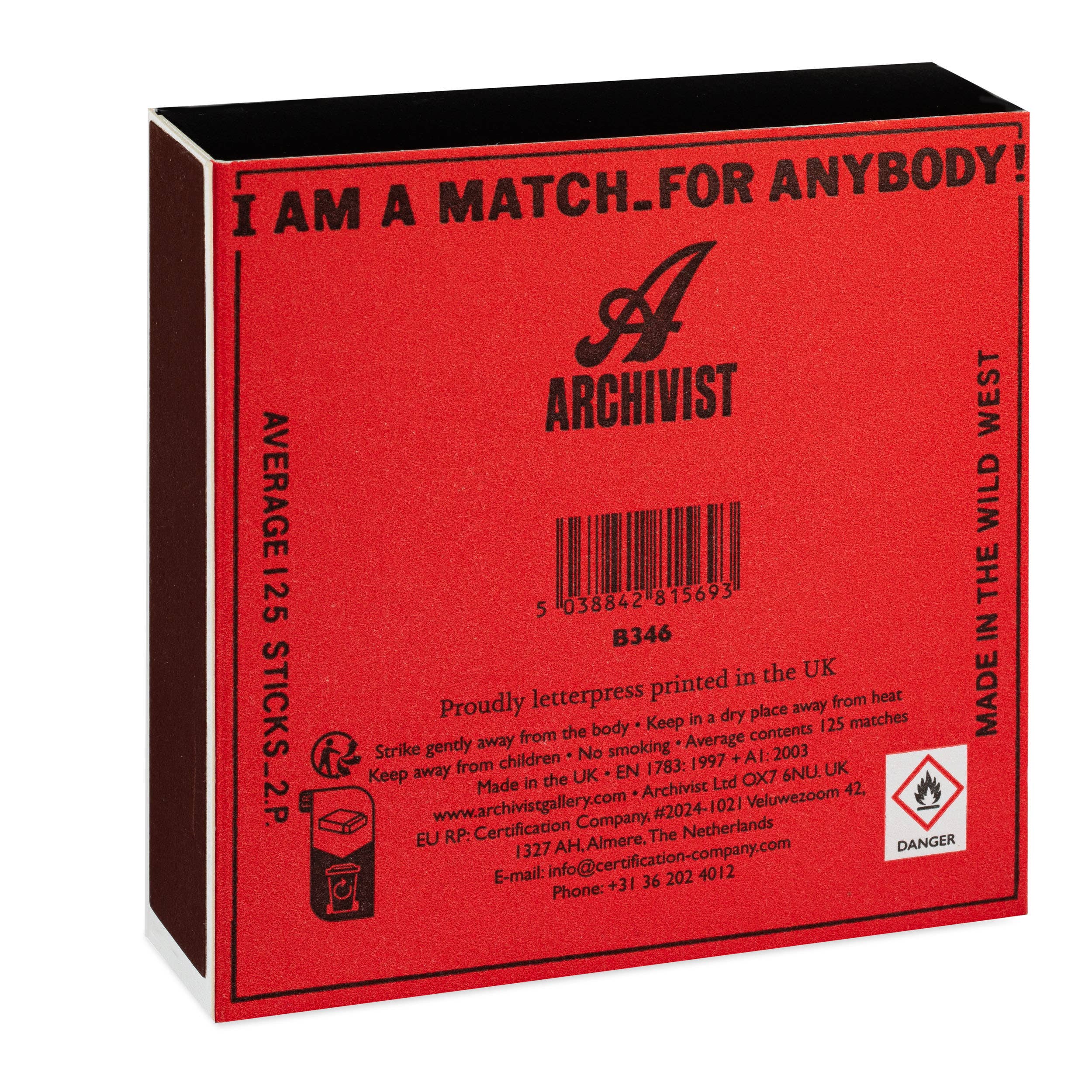 Archivist- Cowgirl | Square - Safety Matches