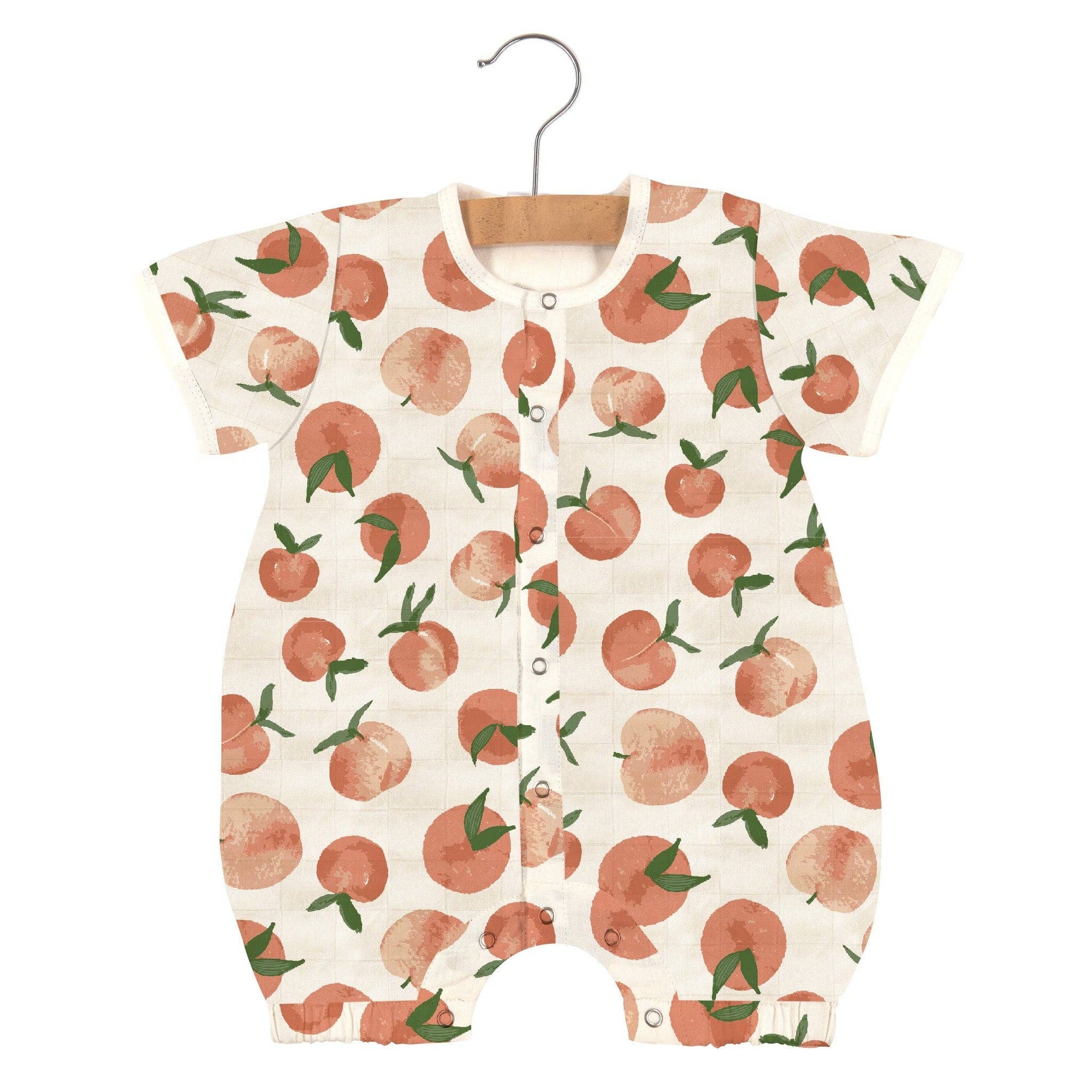 Newcastle Classics- Carnelian Peaches Bamboo Newcastle Mini Romper