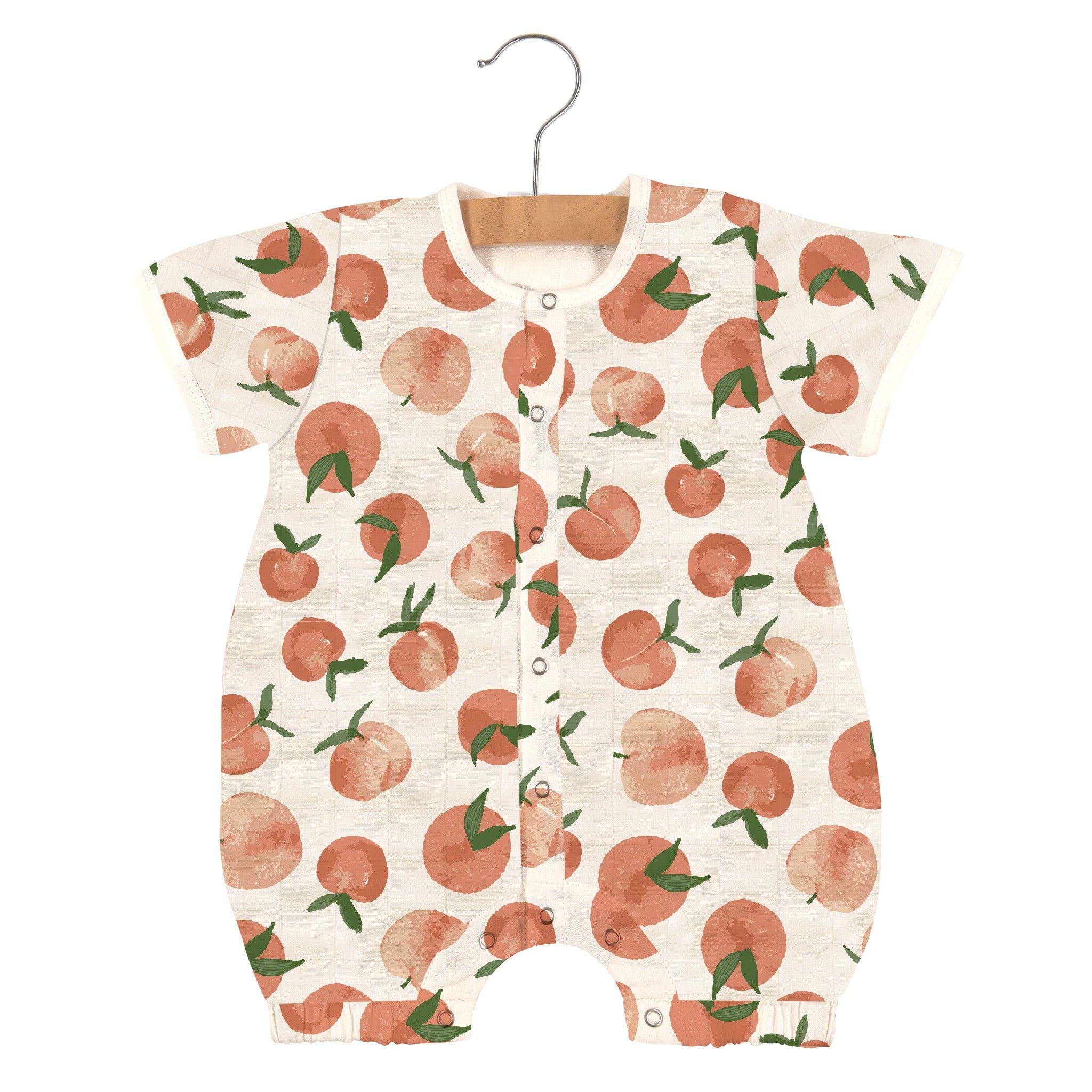 Newcastle Classics- Carnelian Peaches Bamboo Newcastle Mini Romper