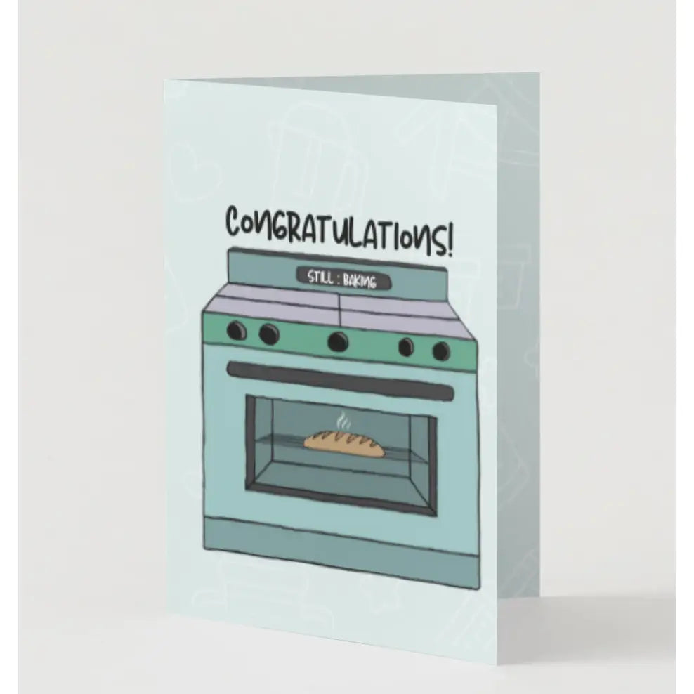 Chika Paper Studio- Bun in the Oven Card
