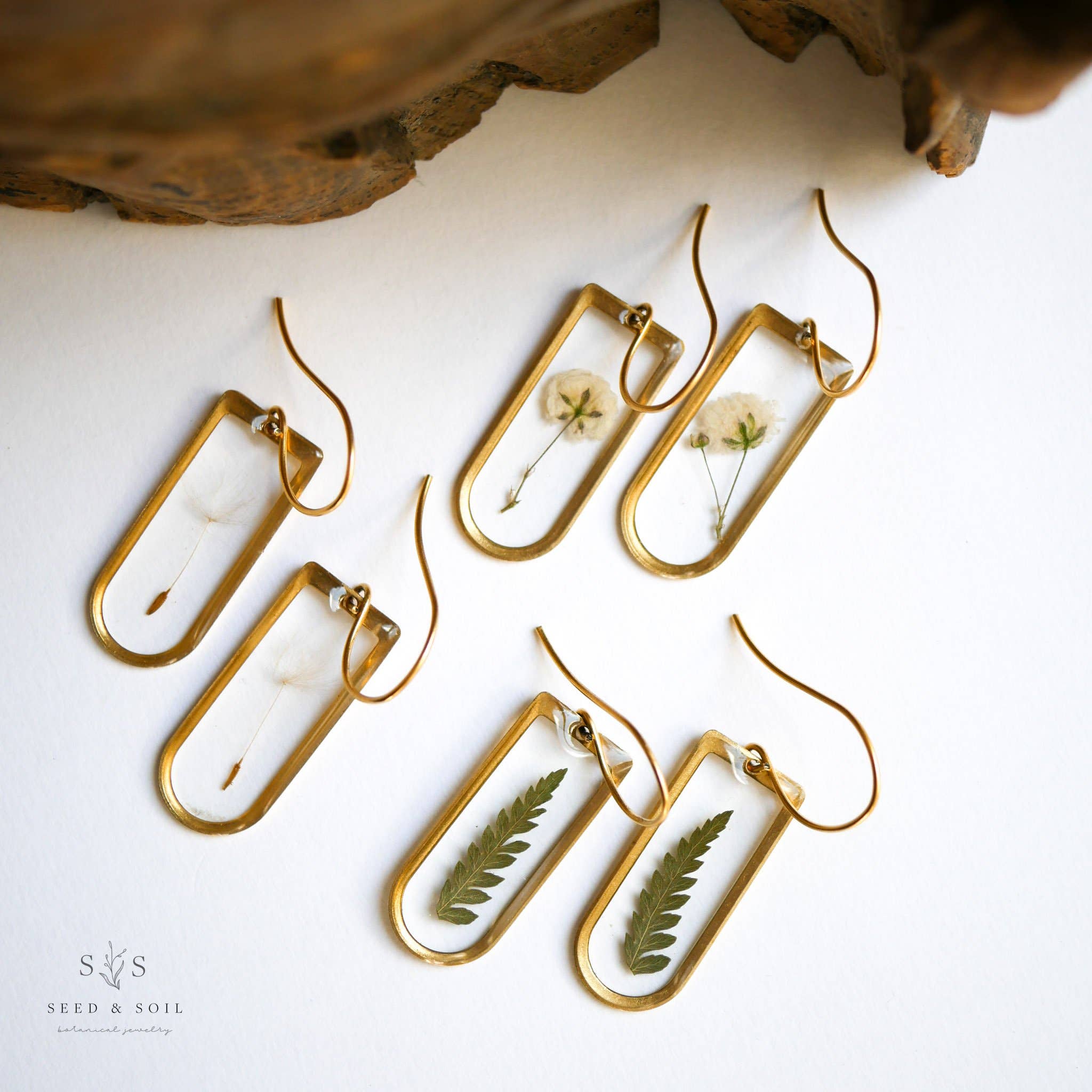 Seed & Soil- Cathedral Earrings