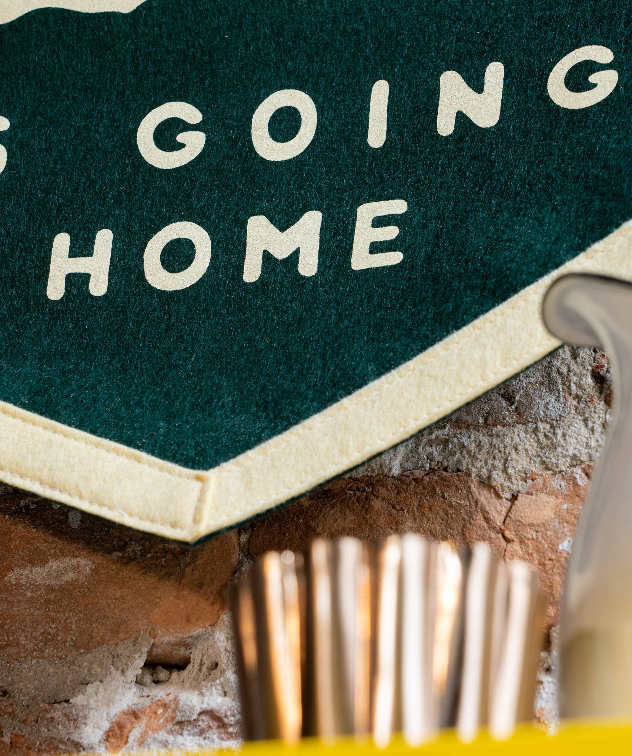 Oxford Pennant- Going to the Mountains is Going Home Camp Flag