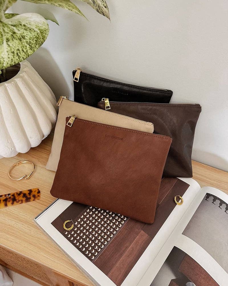 Louenhide- Pouch - Saddle Chocolate | Louie