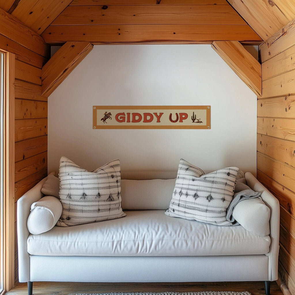 Benoit's Design Co.- Giddy Up Felt Sign Banner