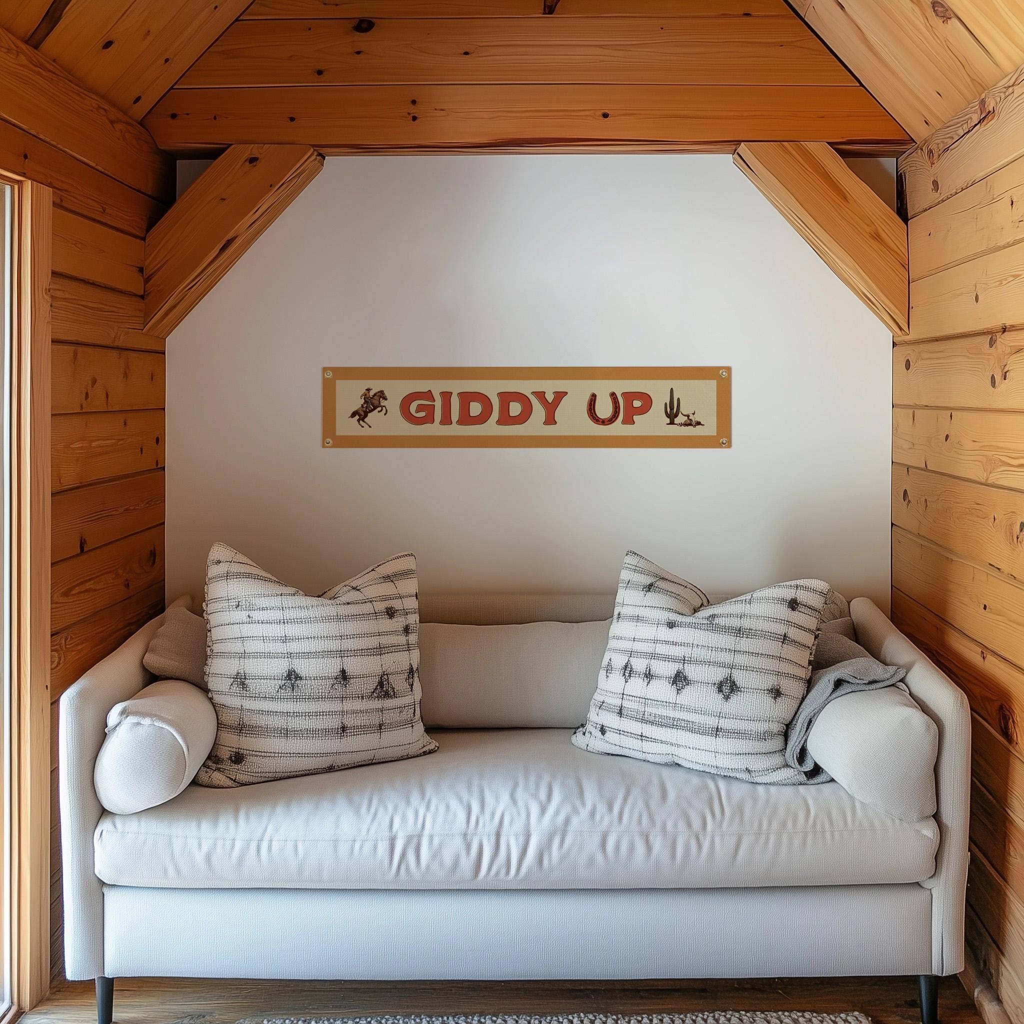 Benoit's Design Co.- Giddy Up Felt Sign Banner