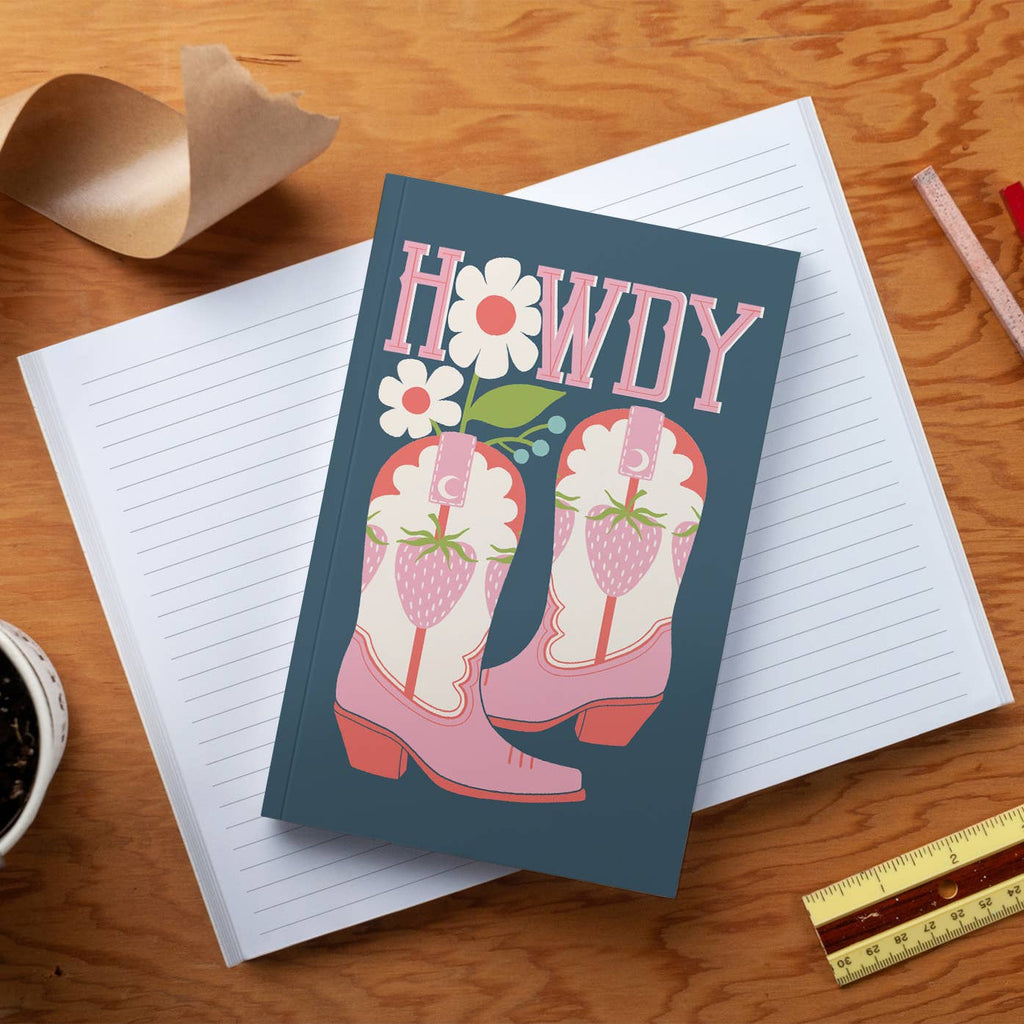 Denik- Strawberry Boots Classic Layflat Notebook