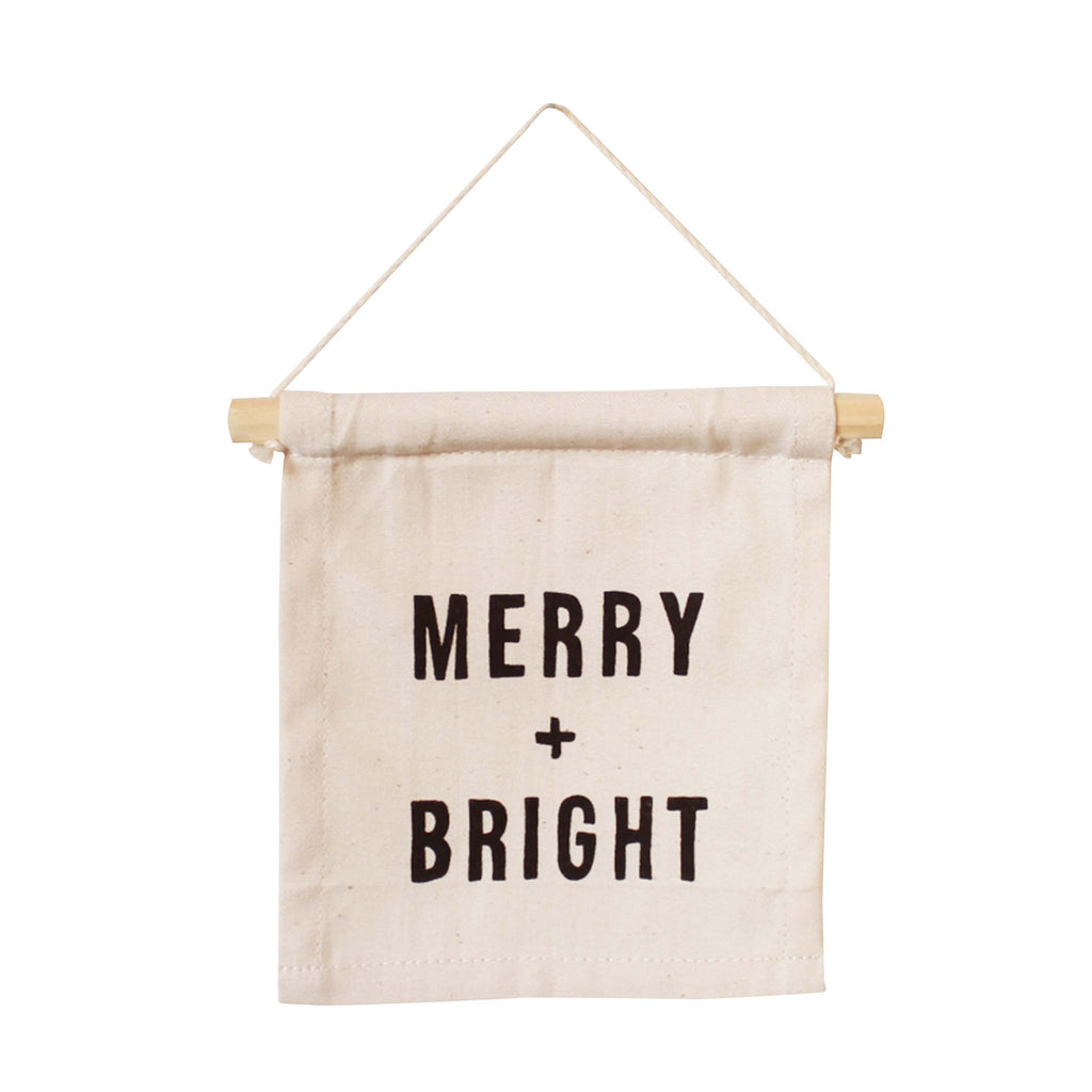 Imani Collective- Merry + Bright Hang sign