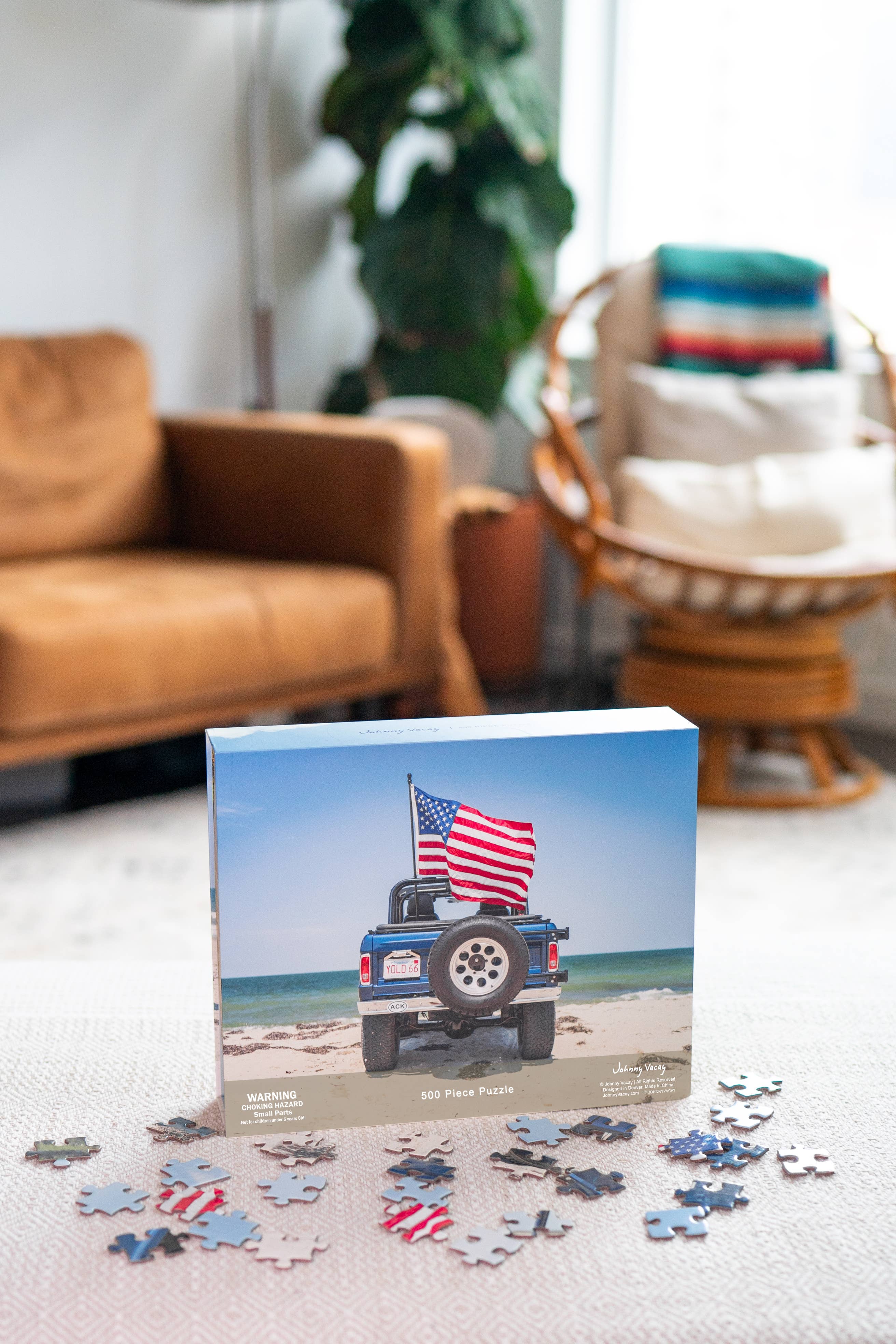 Johnny Vacay- American Bronco 500 Piece Puzzle