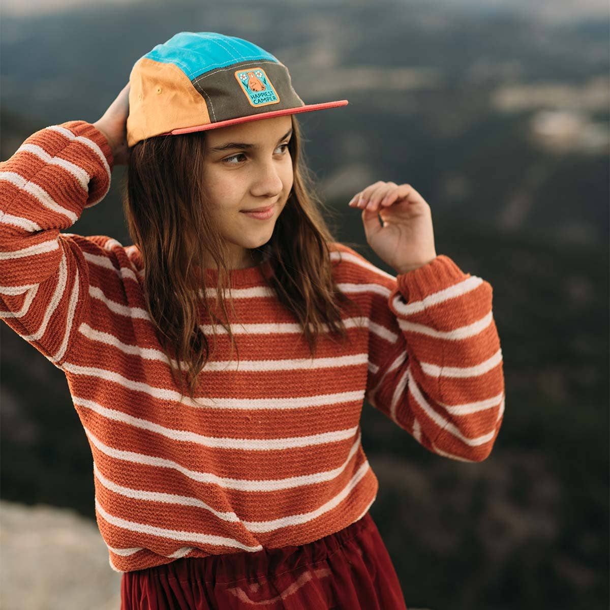 Trek Light- Happiest Camper Bear Baby & Kids Hat