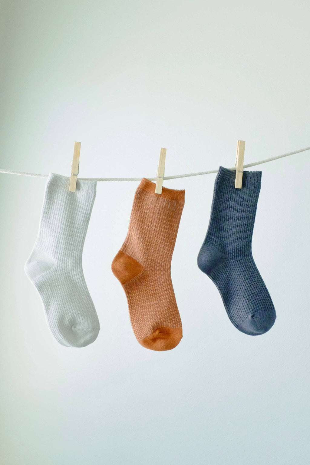 First Summer- Cozy Waffle-Knit Fall Crew Socks