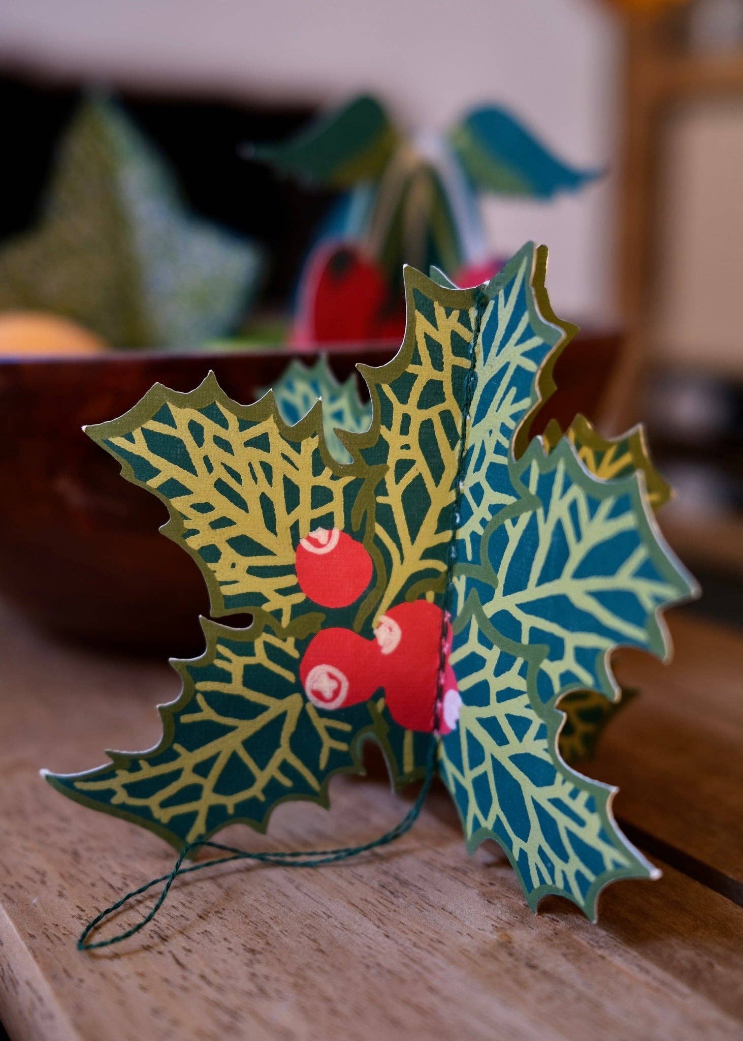 East End Press- Festive Foliage Paper Ornaments