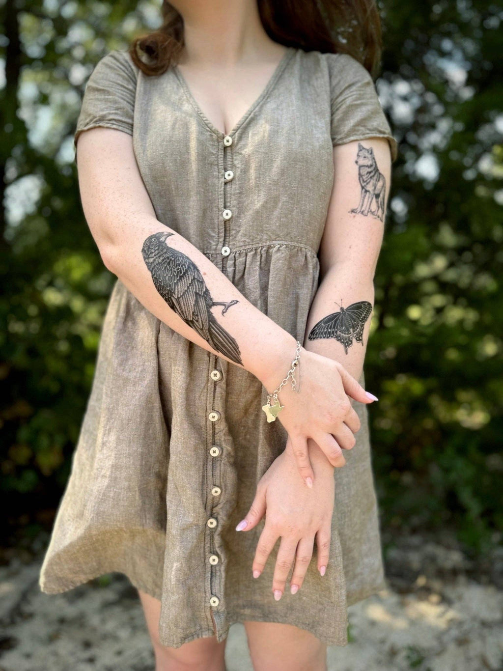 NatureTats- Raven Temporary Tattoo