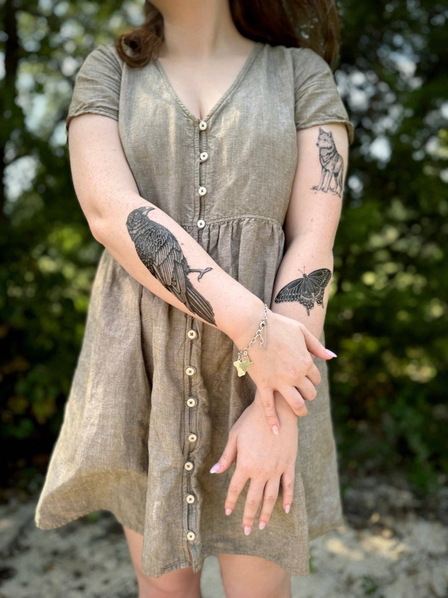NatureTats- Raven Temporary Tattoo