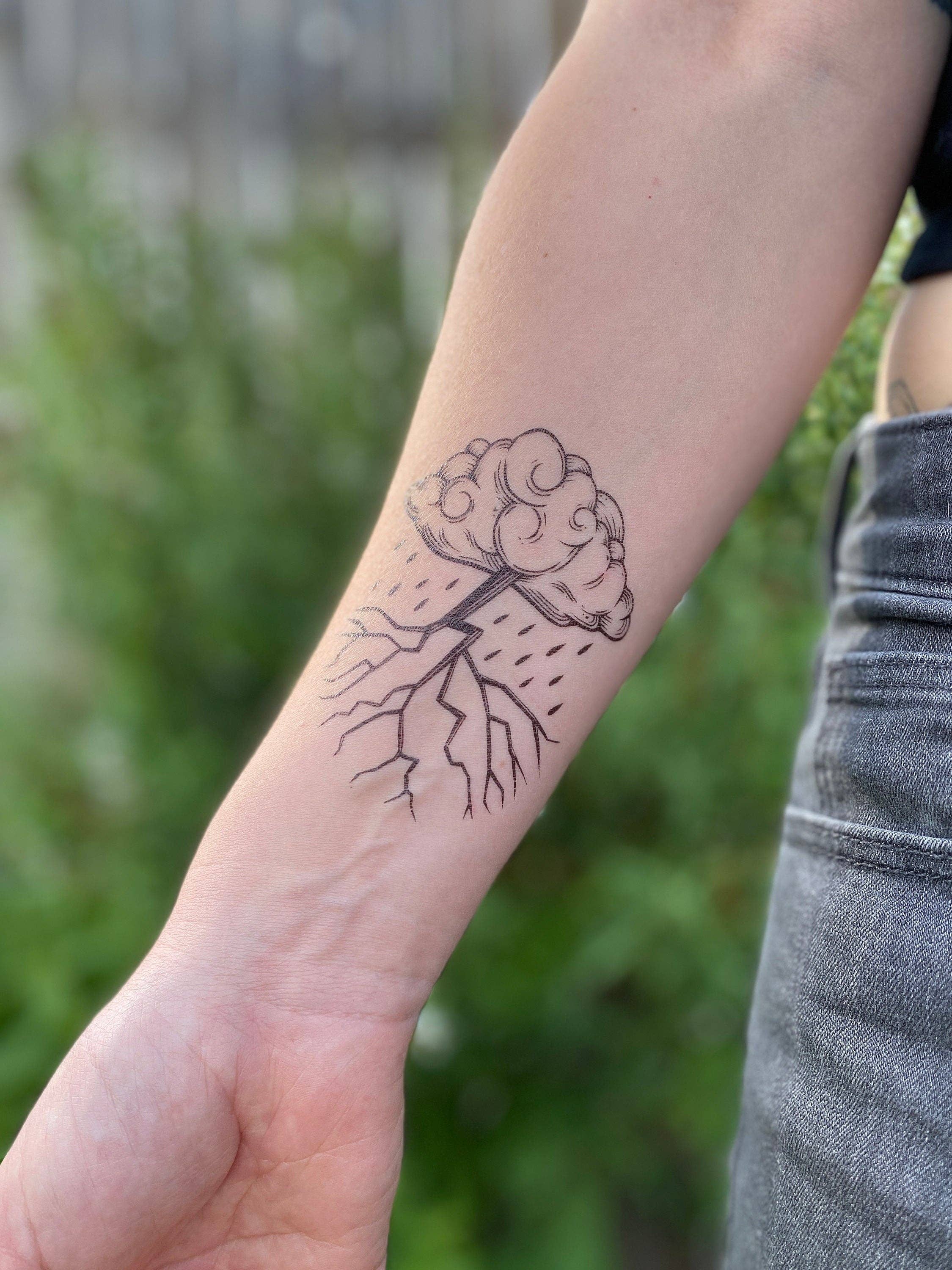 NatureTats- Storm Cloud Temporary Tattoo