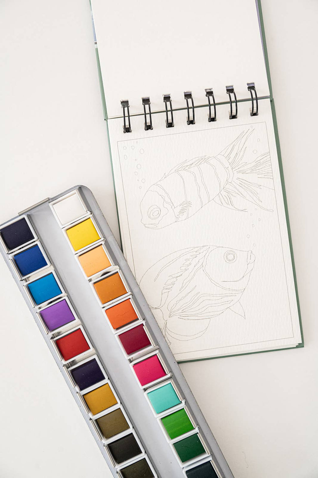 Bailey Rae Studio- A Little Bit of Summer - Mini Watercoloring Book