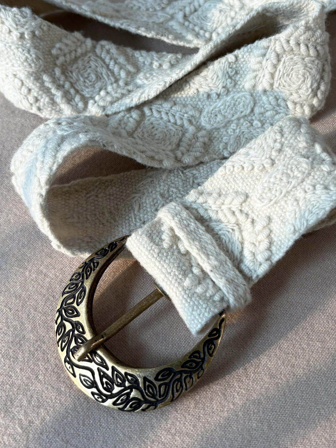 Jenny Krauss- Wandering Clouds Belt with Heirloom Buckle