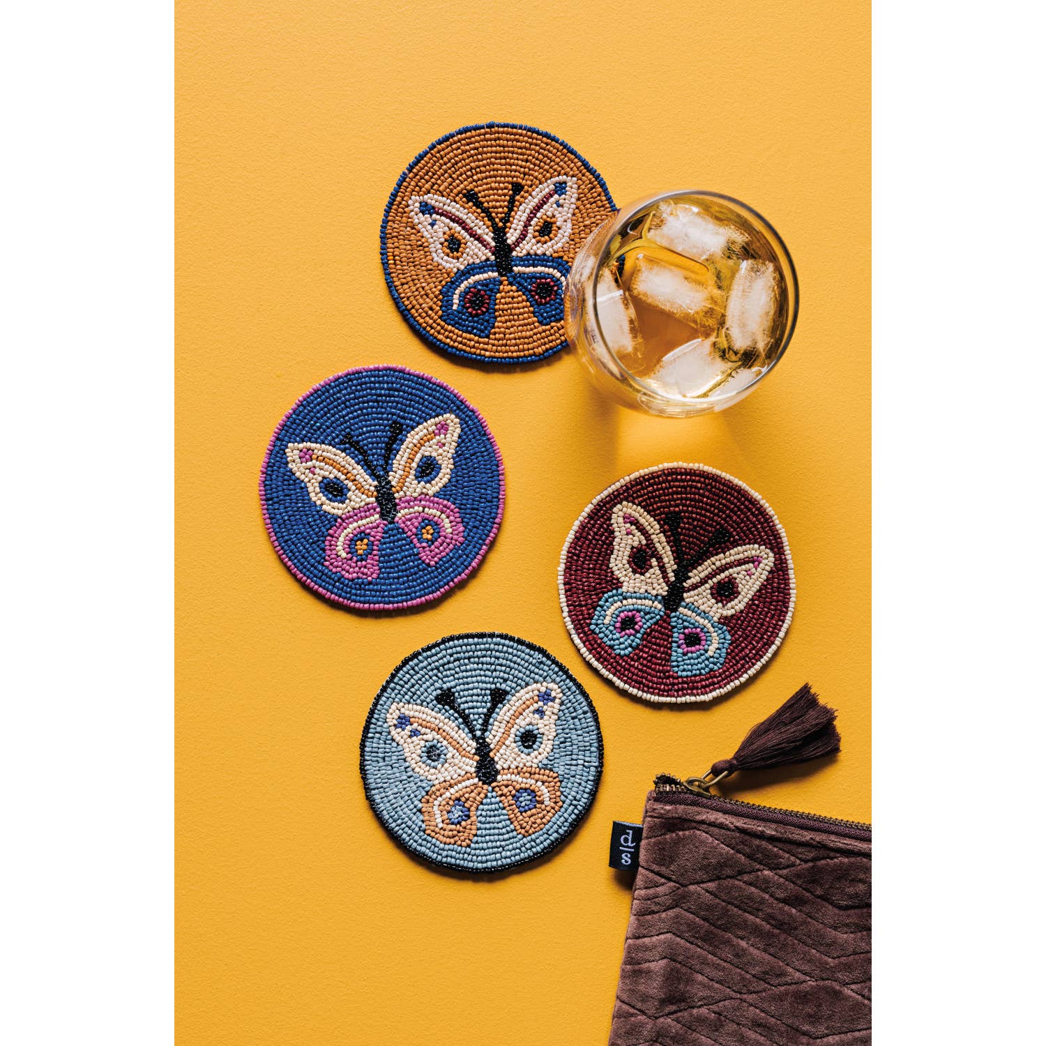 Danica Studio- Aurora Beaded Coasters Set of 4