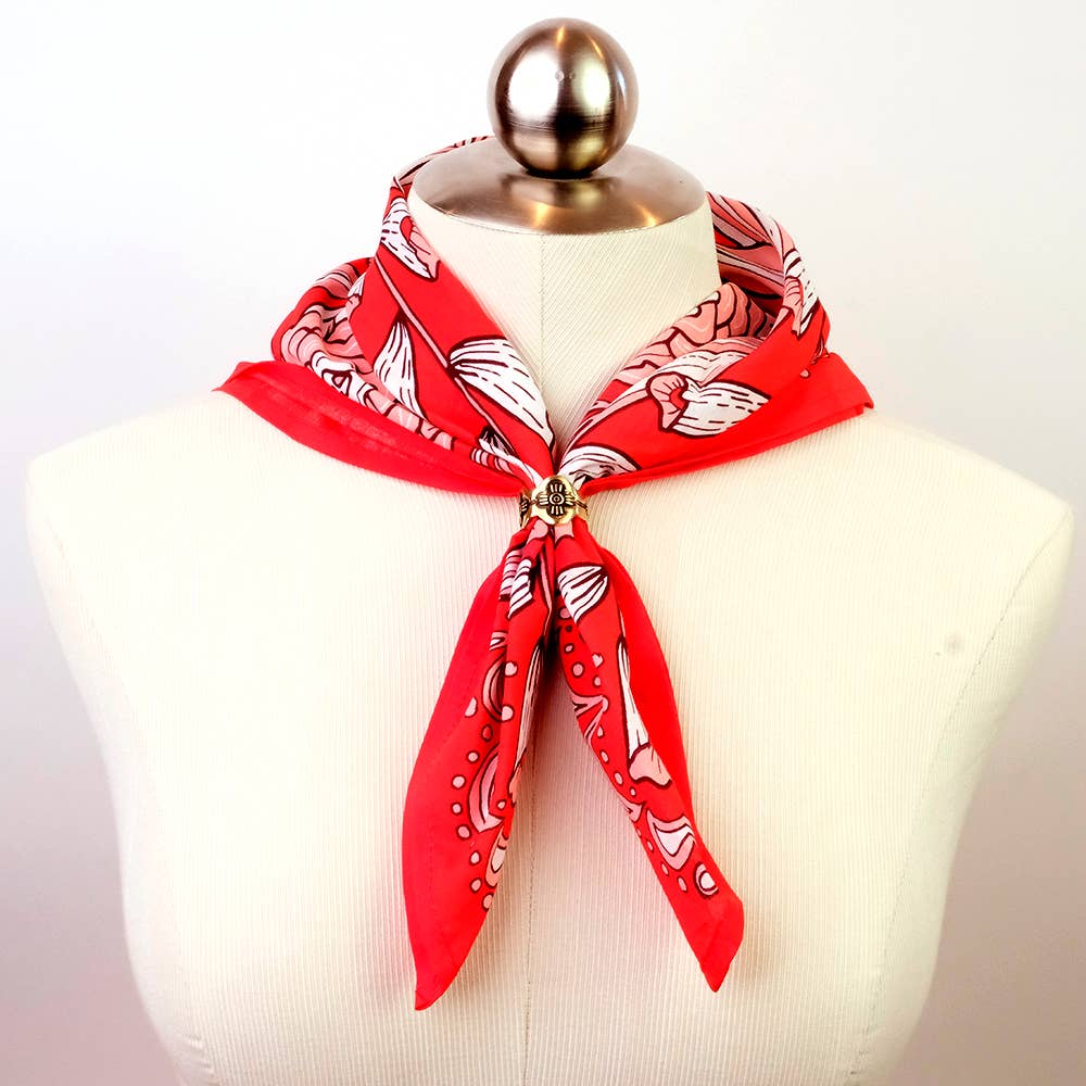 Handker- Gladys Brass Bandana Slide Ring