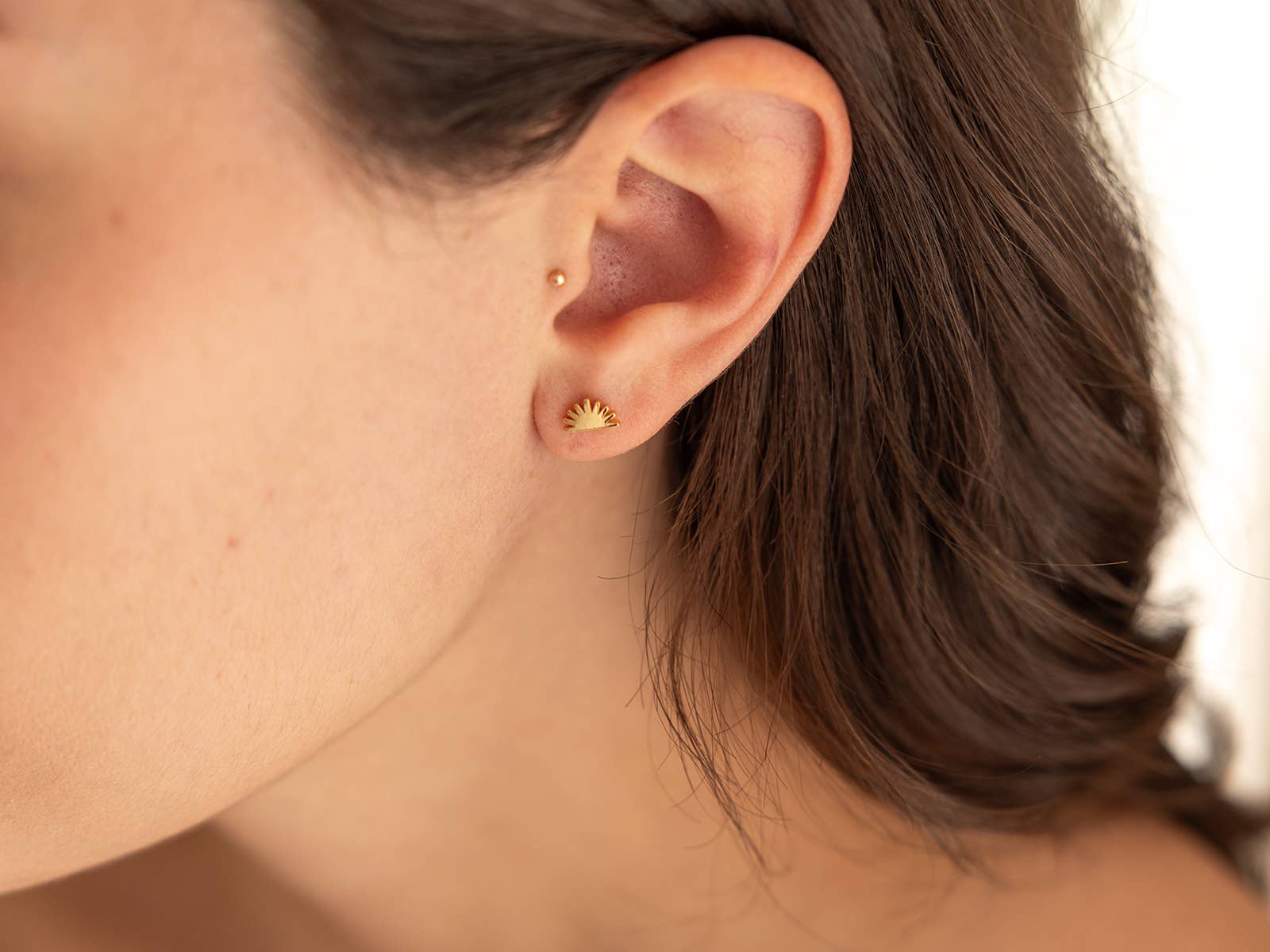 Land of Salt- Yucca Plant Stud Earrings in Gold