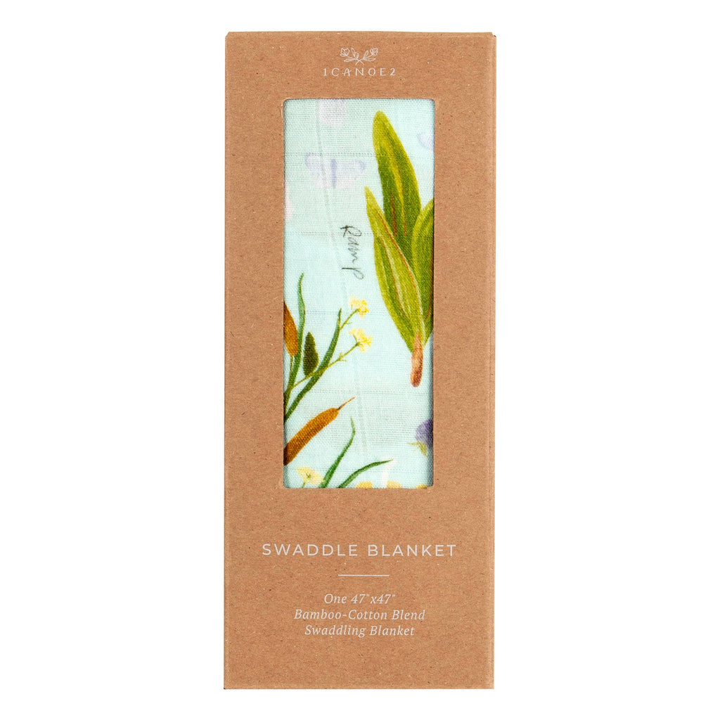 1Canoe2- Flora & Fauna Baby Swaddle