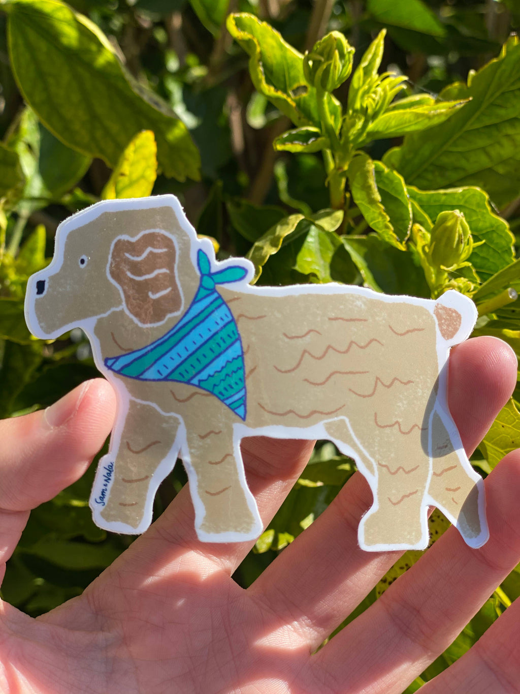 Sam & Nala- Park Date Vinyl Sticker- durable & resistant to fading, scratching, tearing, and moisture.