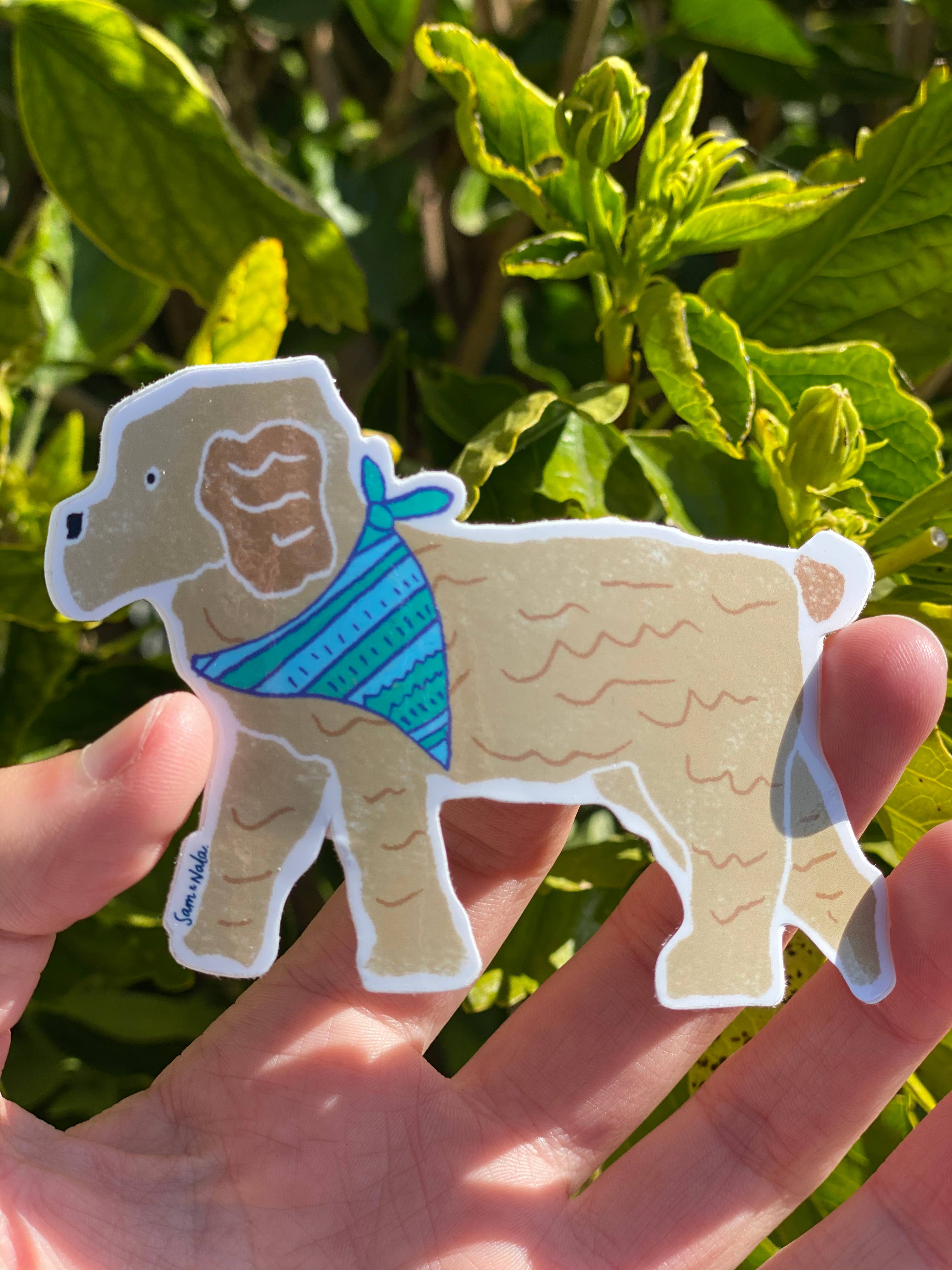 Sam & Nala- Park Date Vinyl Sticker- durable & resistant to fading, scratching, tearing, and moisture.