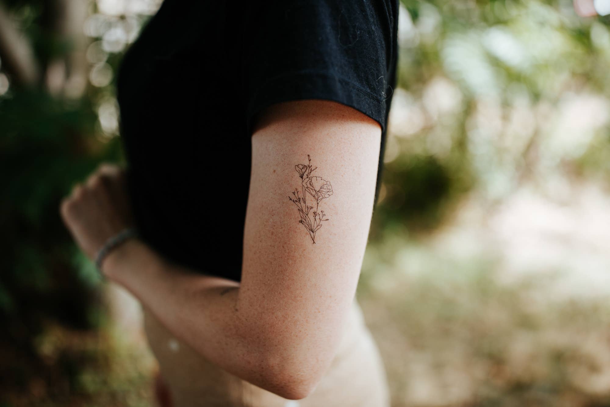 Saint Tattoos- California Poppy Temporary Tattoos