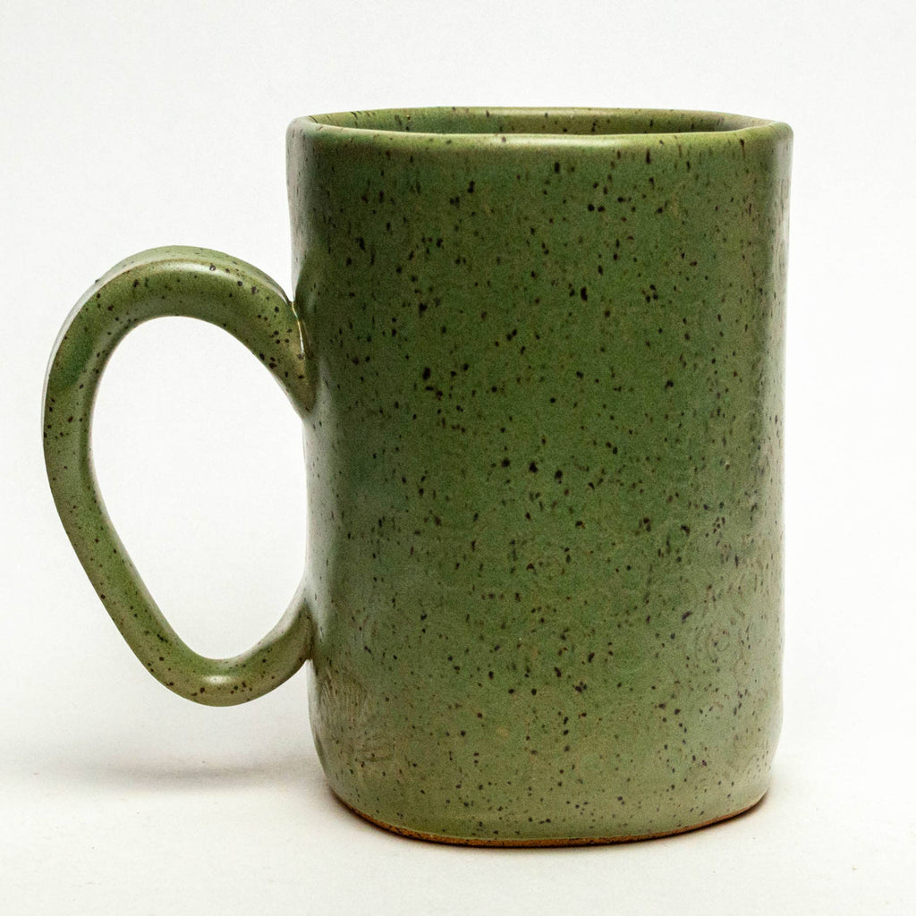 White Squirrel Clayworks- Alien Design Handmade, in Ohio, Ceramic 14oz Mug
