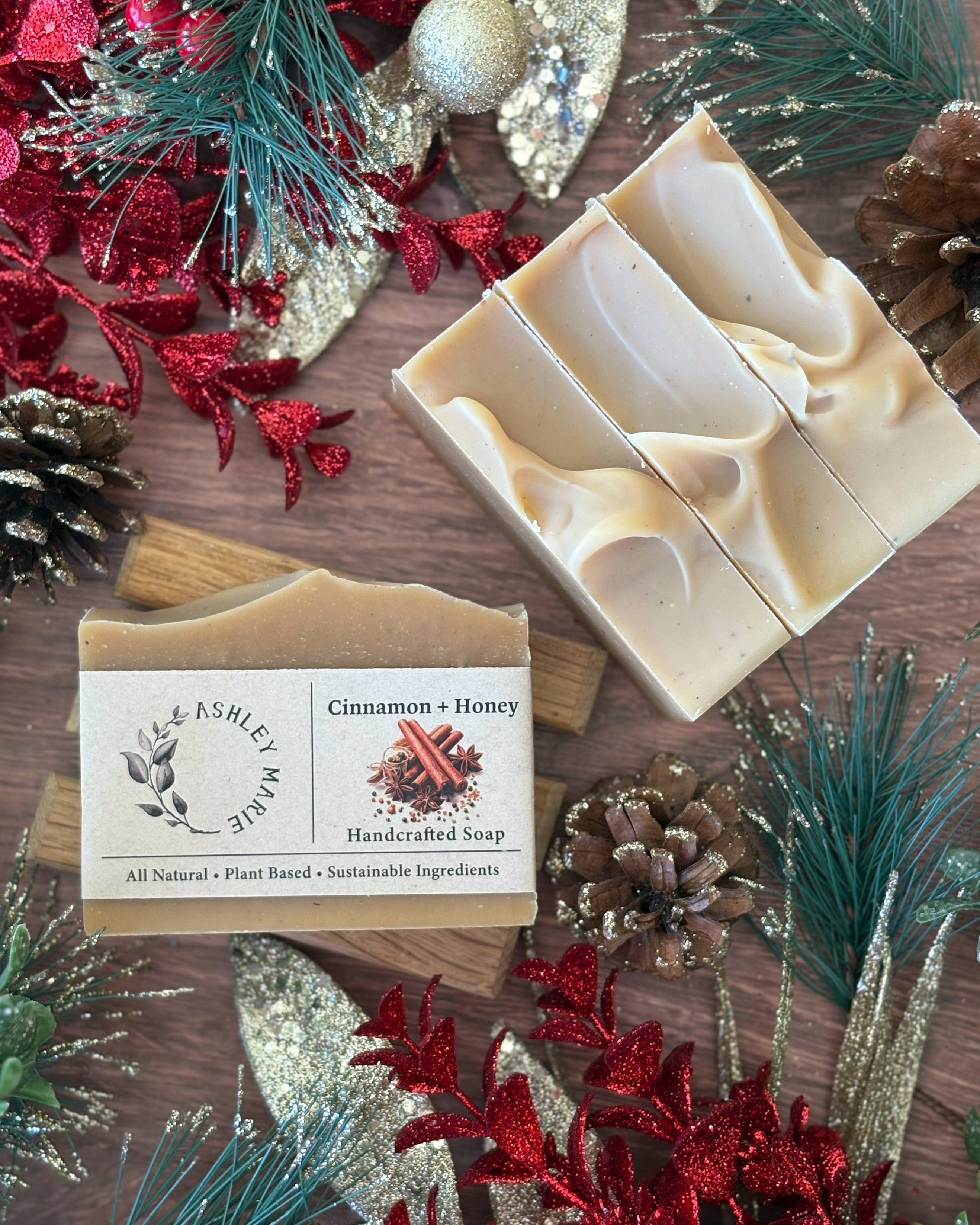 Ashley Marie Soap- Cinnamon + Honey Bar Soap