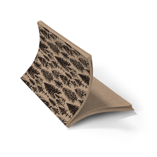 Denik- Veliky Pines Kraft Layflat Notebook