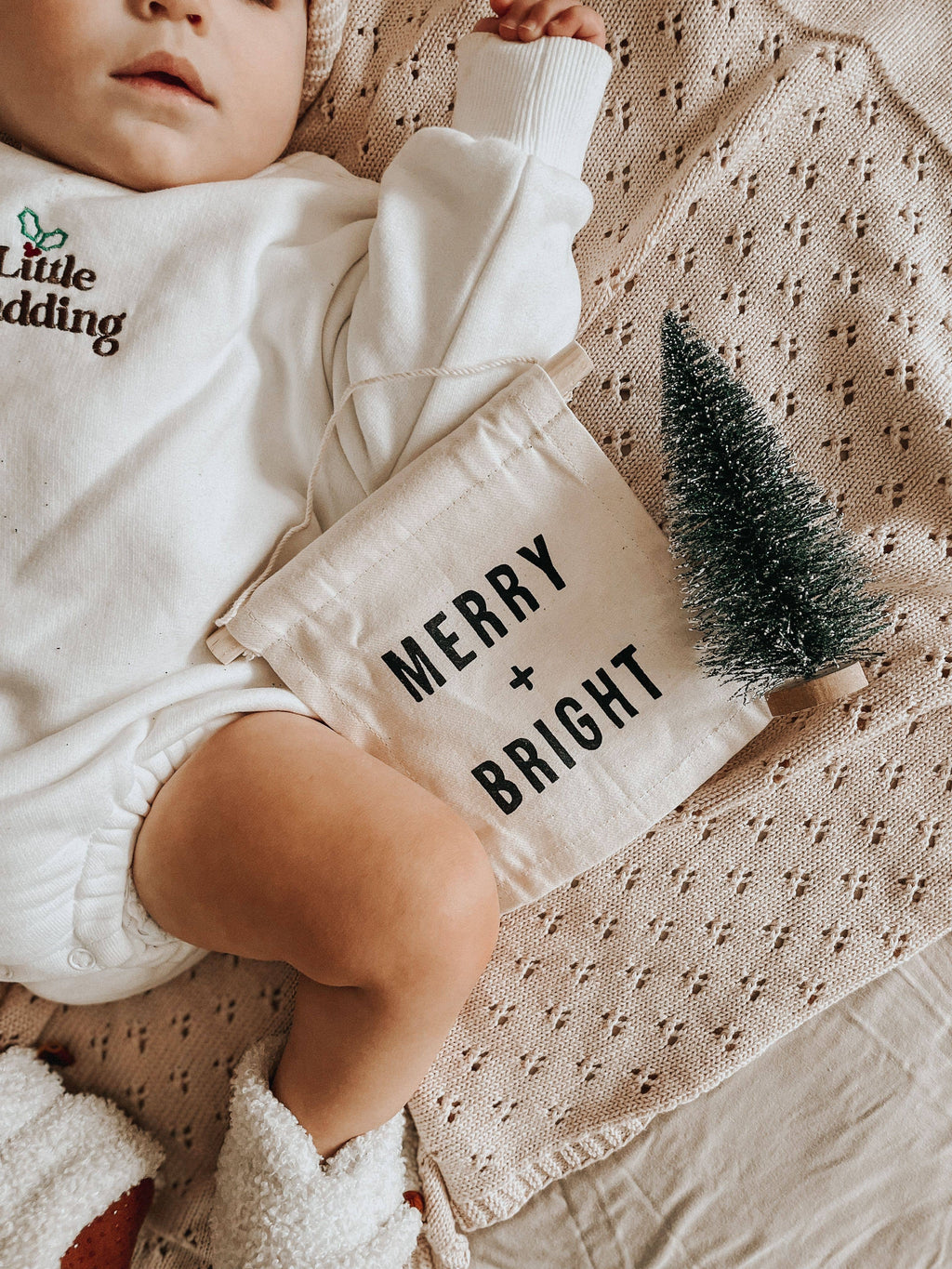 Imani Collective- Merry + Bright Hang sign