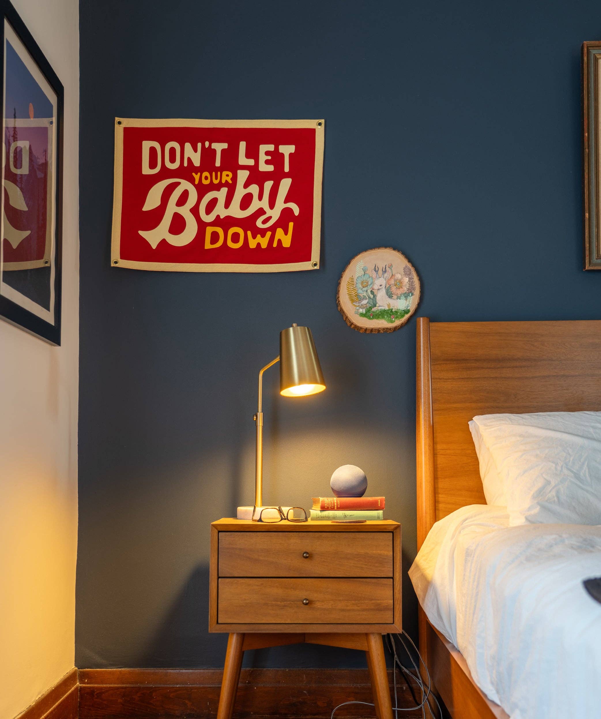 Oxford Pennant- Don't Let Your Baby Down Camp Flag • John Prine x Oxford Pennant