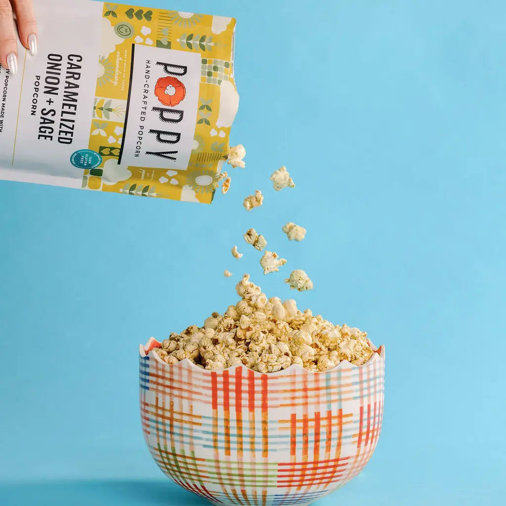 Poppy Popcorn- Caramelized Onion + Sage