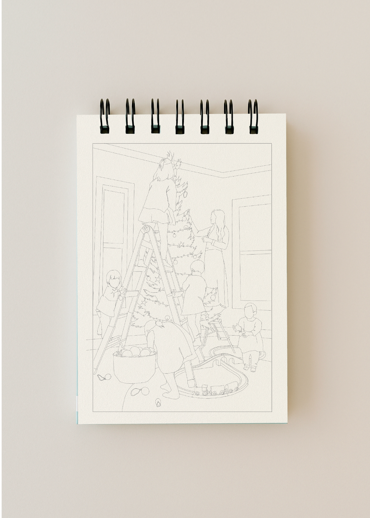 bailey rae studio- A little bit of christmas - mini watercoloring book