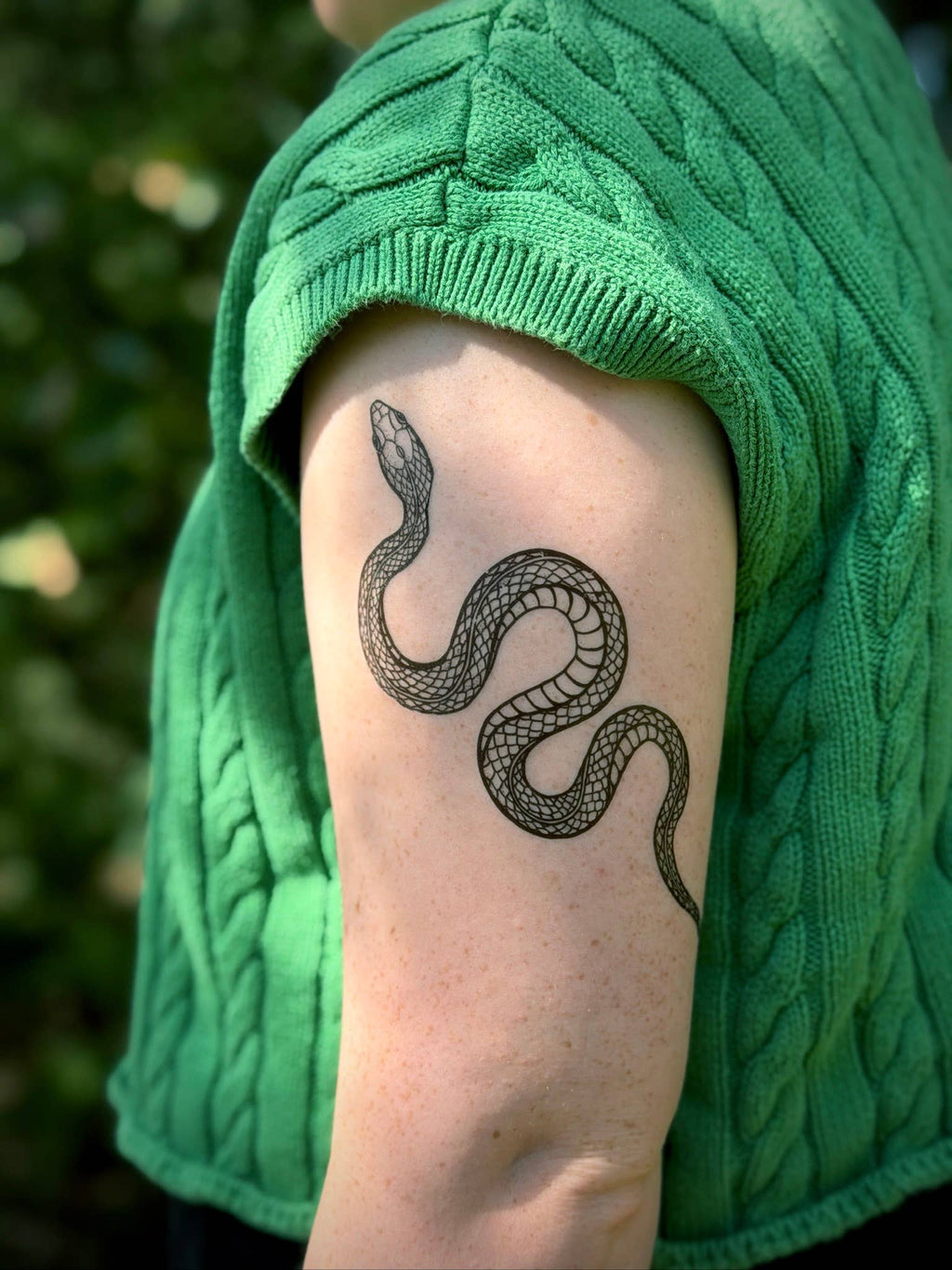 NatureTats- Garden Snake Temporary Tattoo