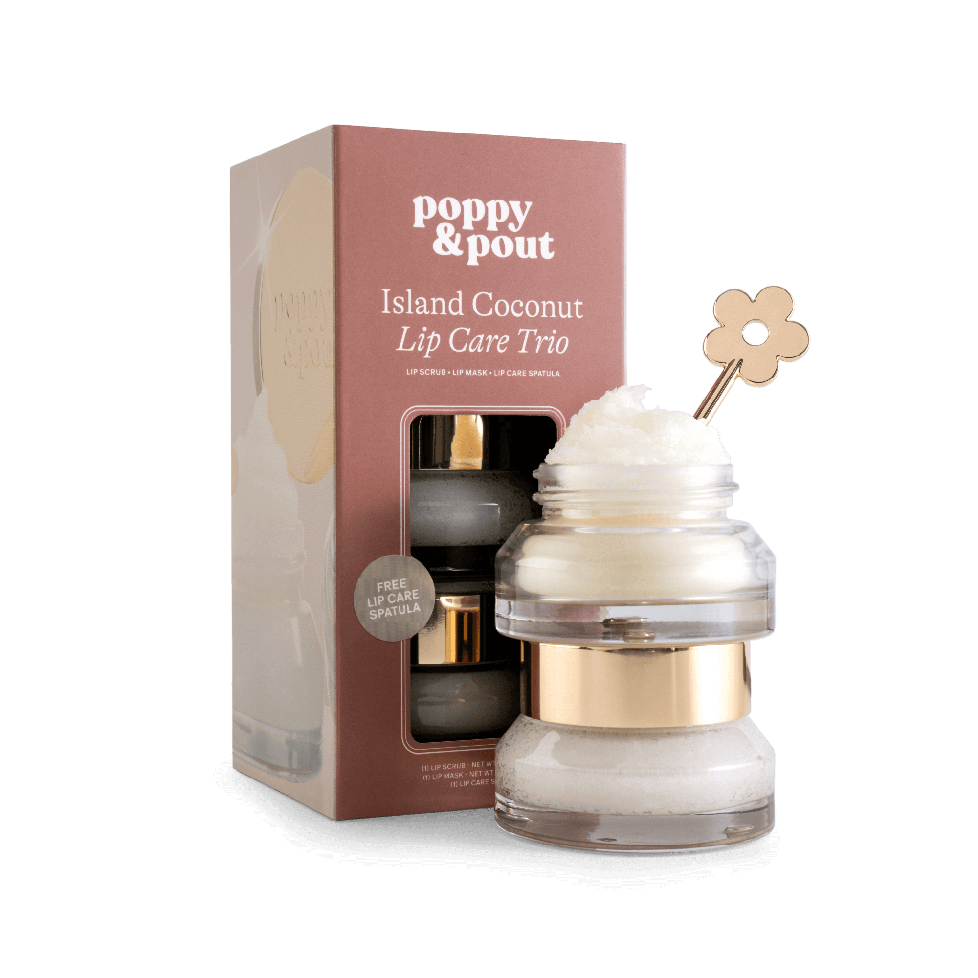 Poppy & Pout- Lip Care Trio, Island Coconut