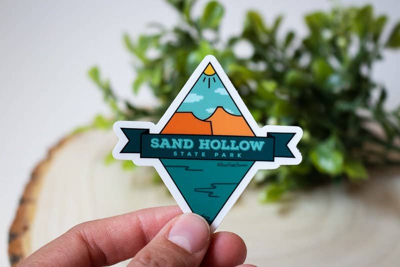 Riley Funk- Sand Hollow State Park Diamond Clear Sticker