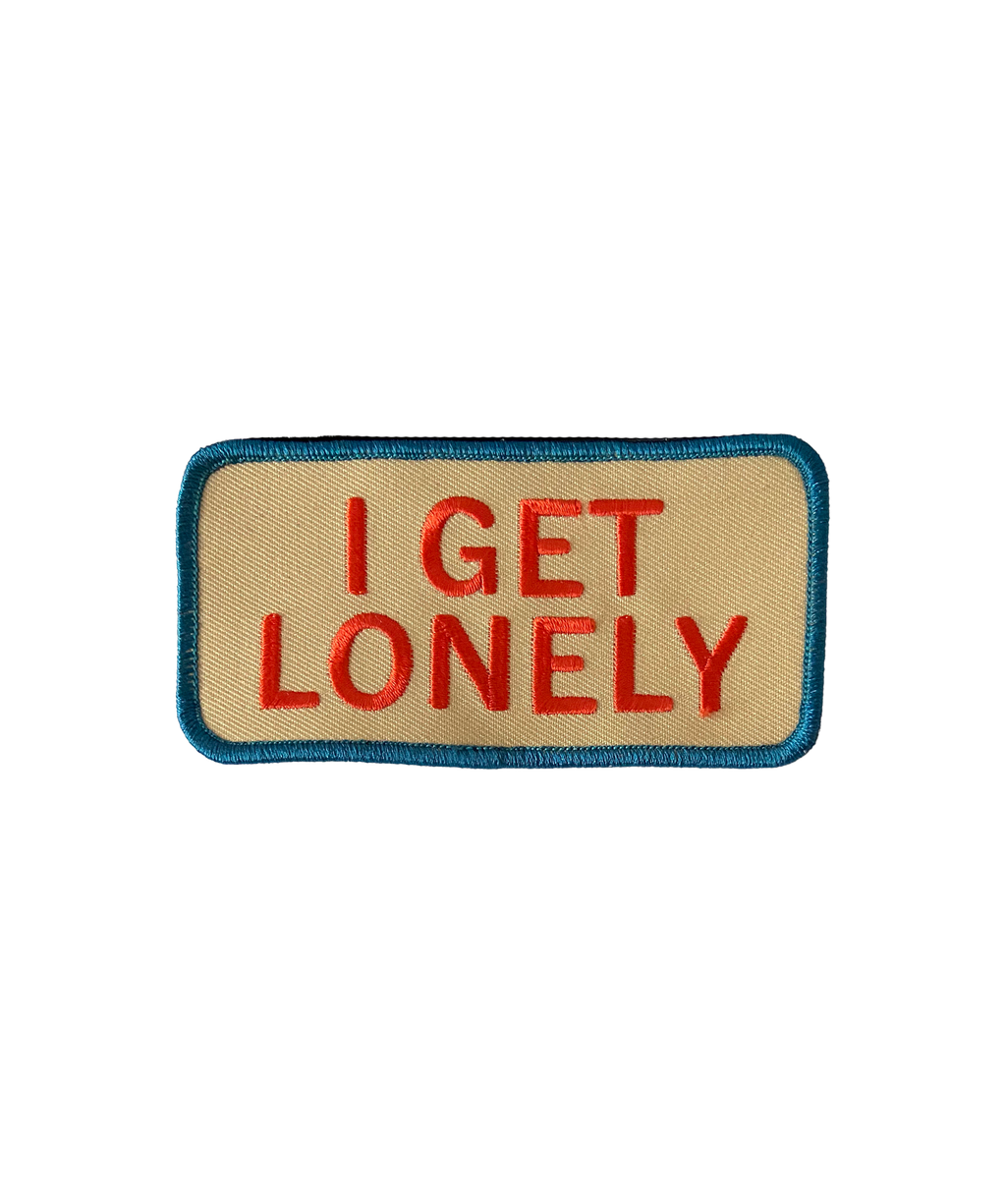 Oxford Pennant- I Get Lonely Embroidered Patch