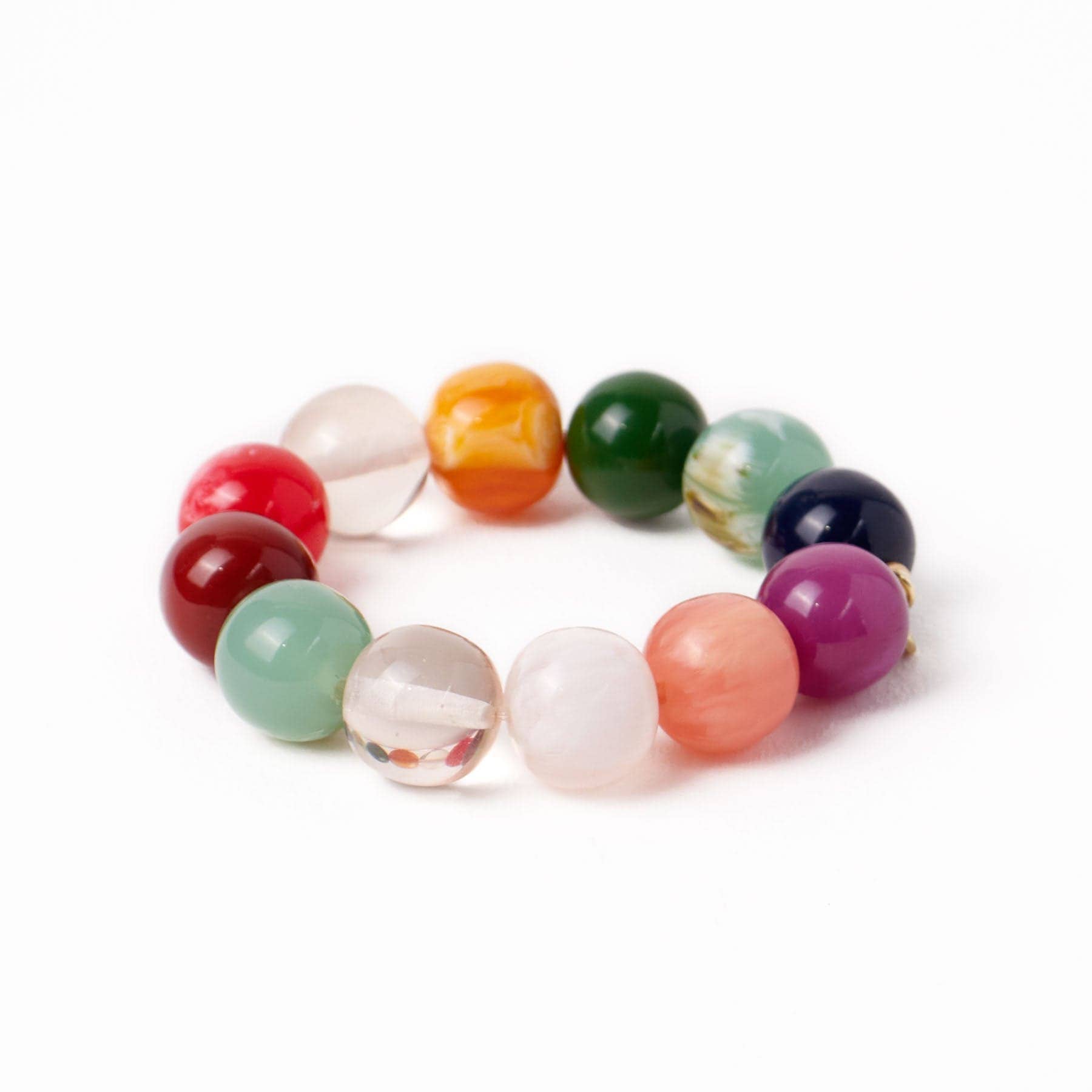 INK + ALLOY- Cece Large Resin Bead Bracelet Multi Wholesale