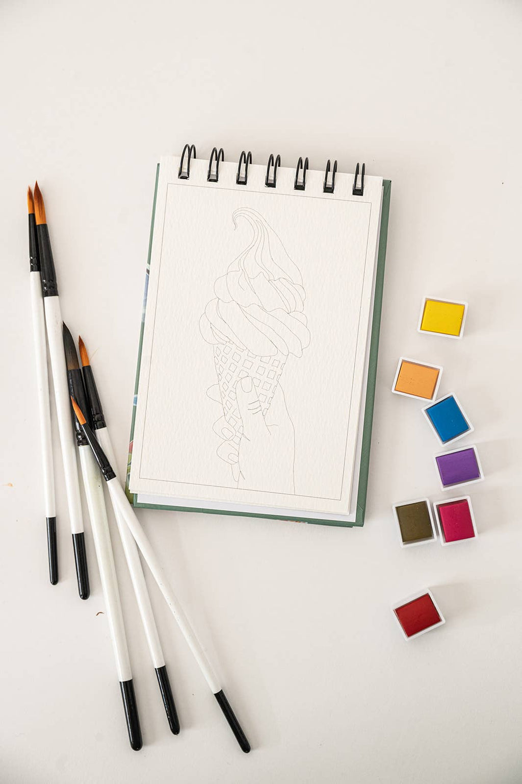Bailey Rae Studio- A Little Bit of Summer - Mini Watercoloring Book