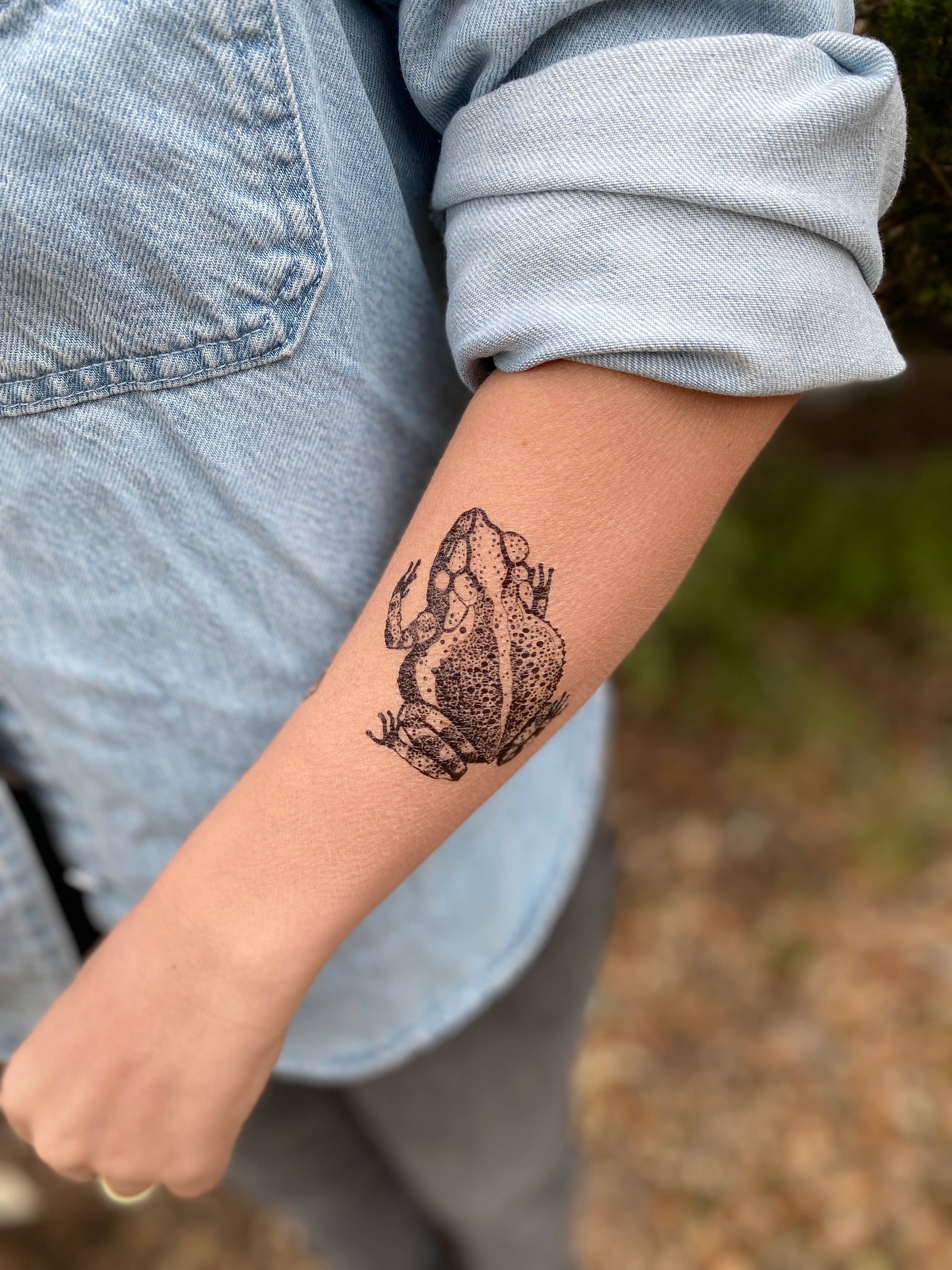 NatureTats- Toad Temporary Tattoo