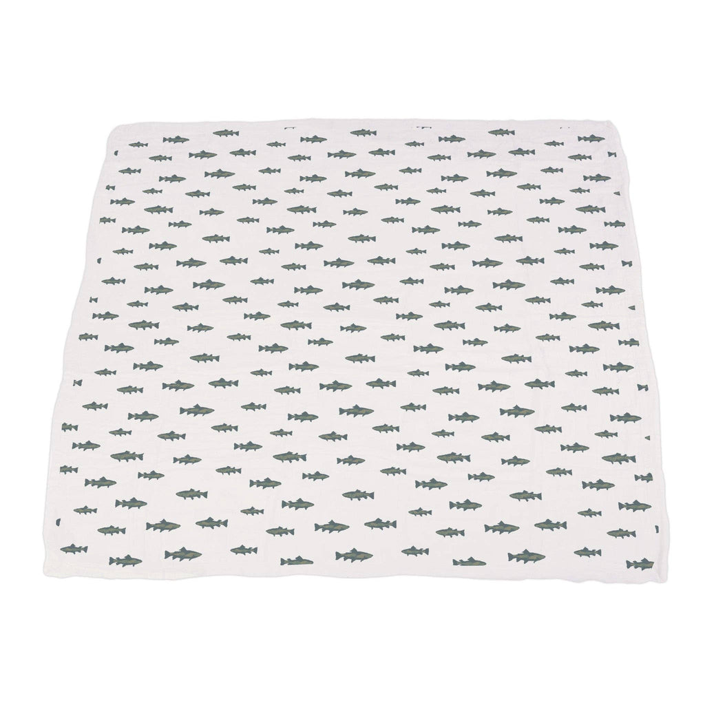 Newcastle Classics- Gone Fishing and Hunter's Camo Bamboo Newcastle Throw Blanket