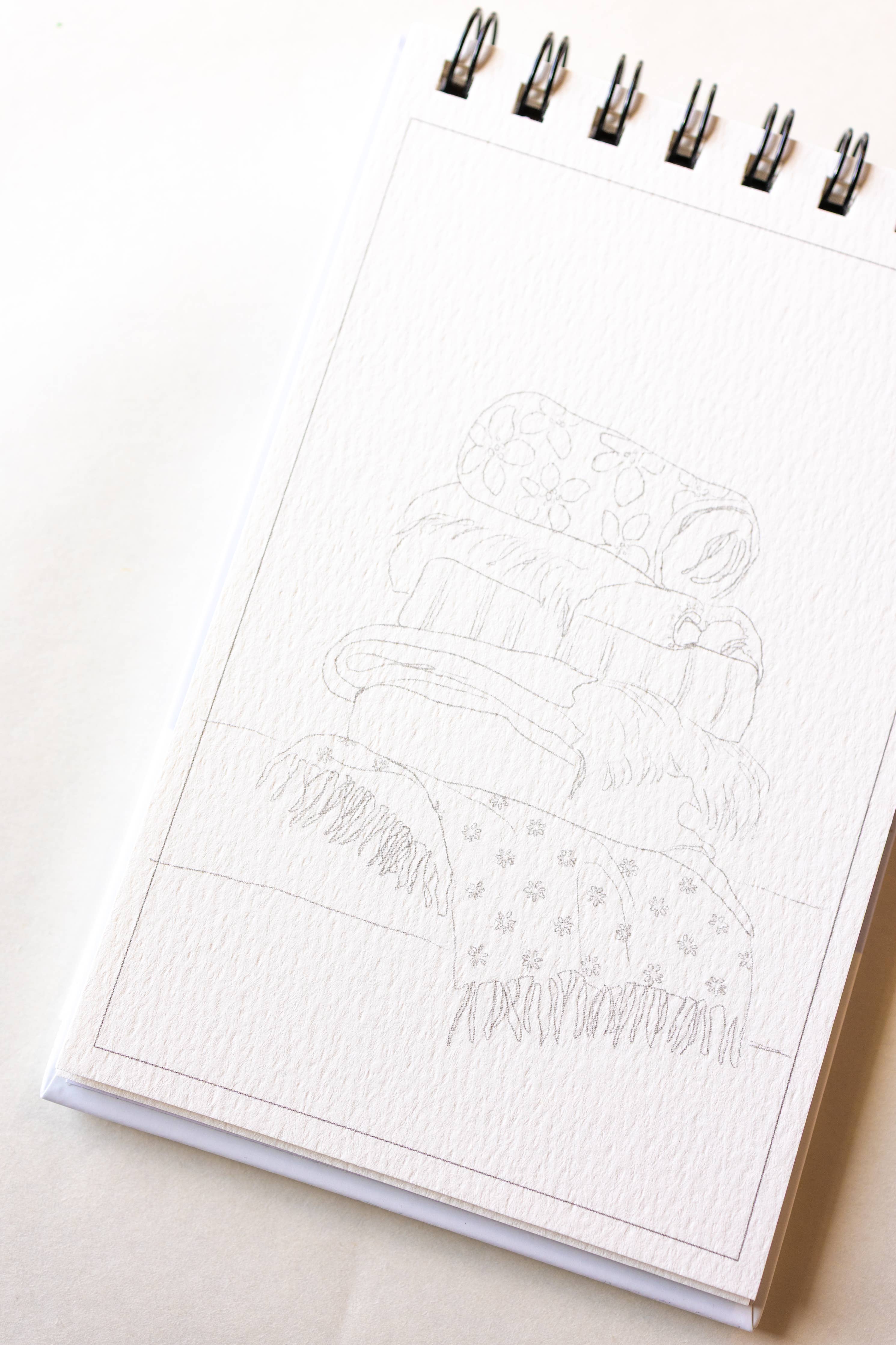 bailey rae studio-  A little bit of winter - mini watercoloring book