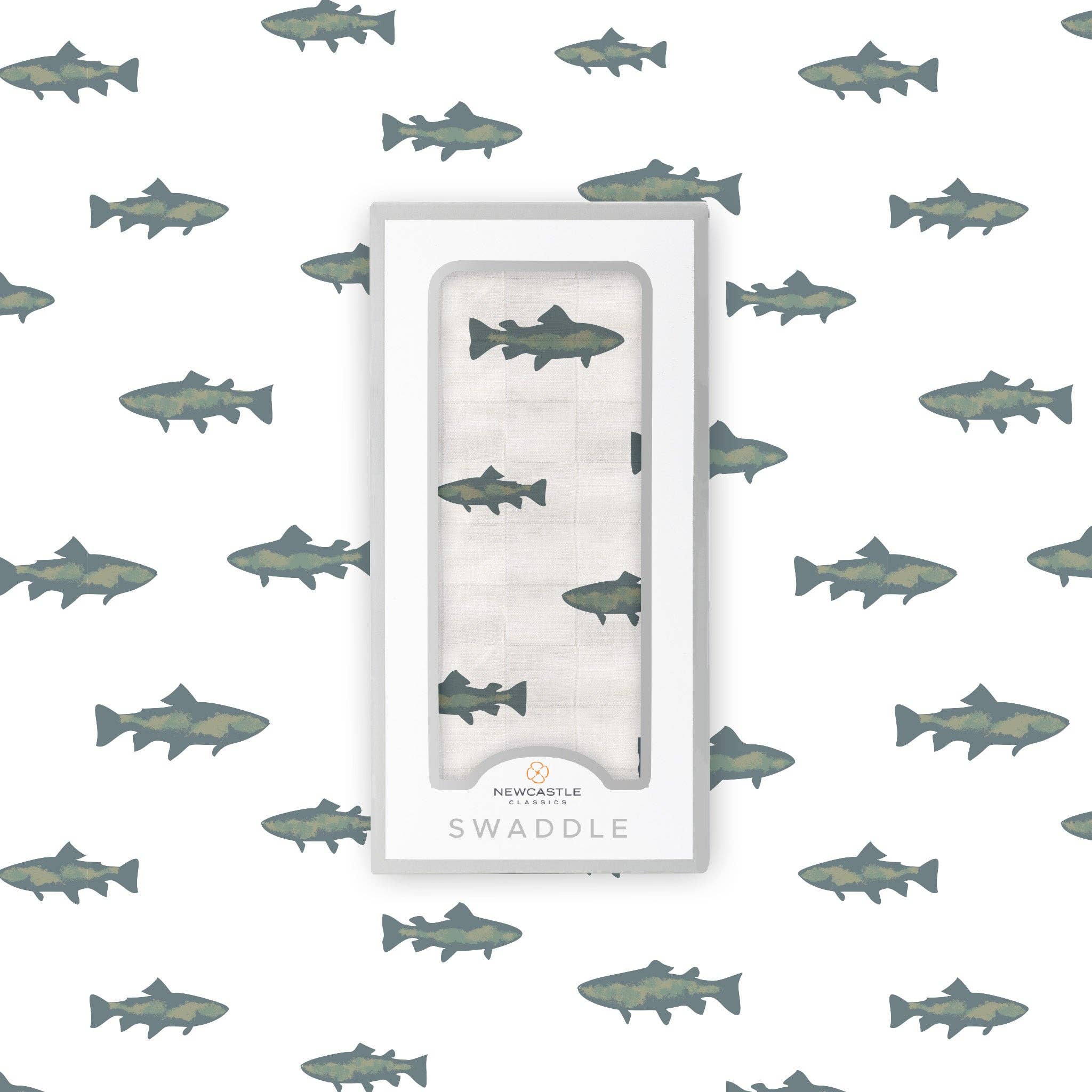Newcastle Classics- Gone Fishing Swaddle