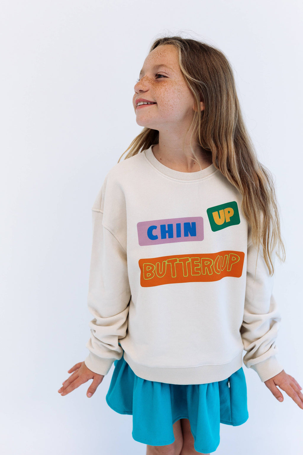Minimalist Folk Co.- Chin Up Buttercup | oversized drop shoulder | KIDS